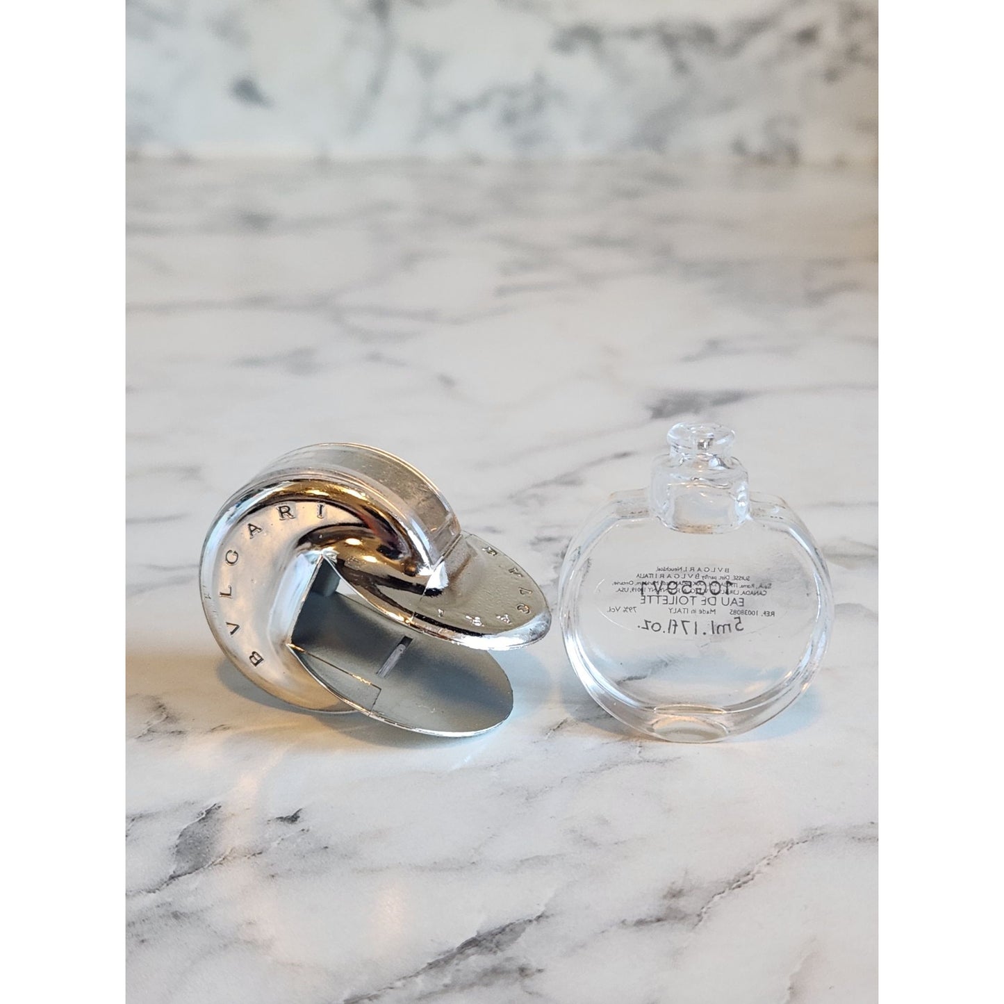 Bvlgari Omnia Crystalline Eau De Toilette .17 oz 5ml Miniature Perfume Bottle