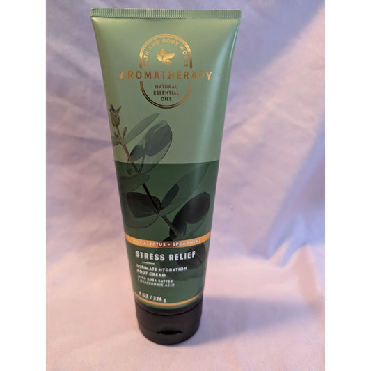 Bath & Body Works Aromatherapy Stress Relief Body Cream Eucalyptus Spearmint 8oz
