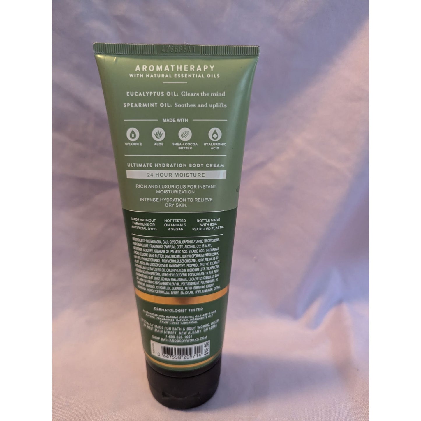 Bath & Body Works Aromatherapy Stress Relief Body Cream Eucalyptus Spearmint 8oz