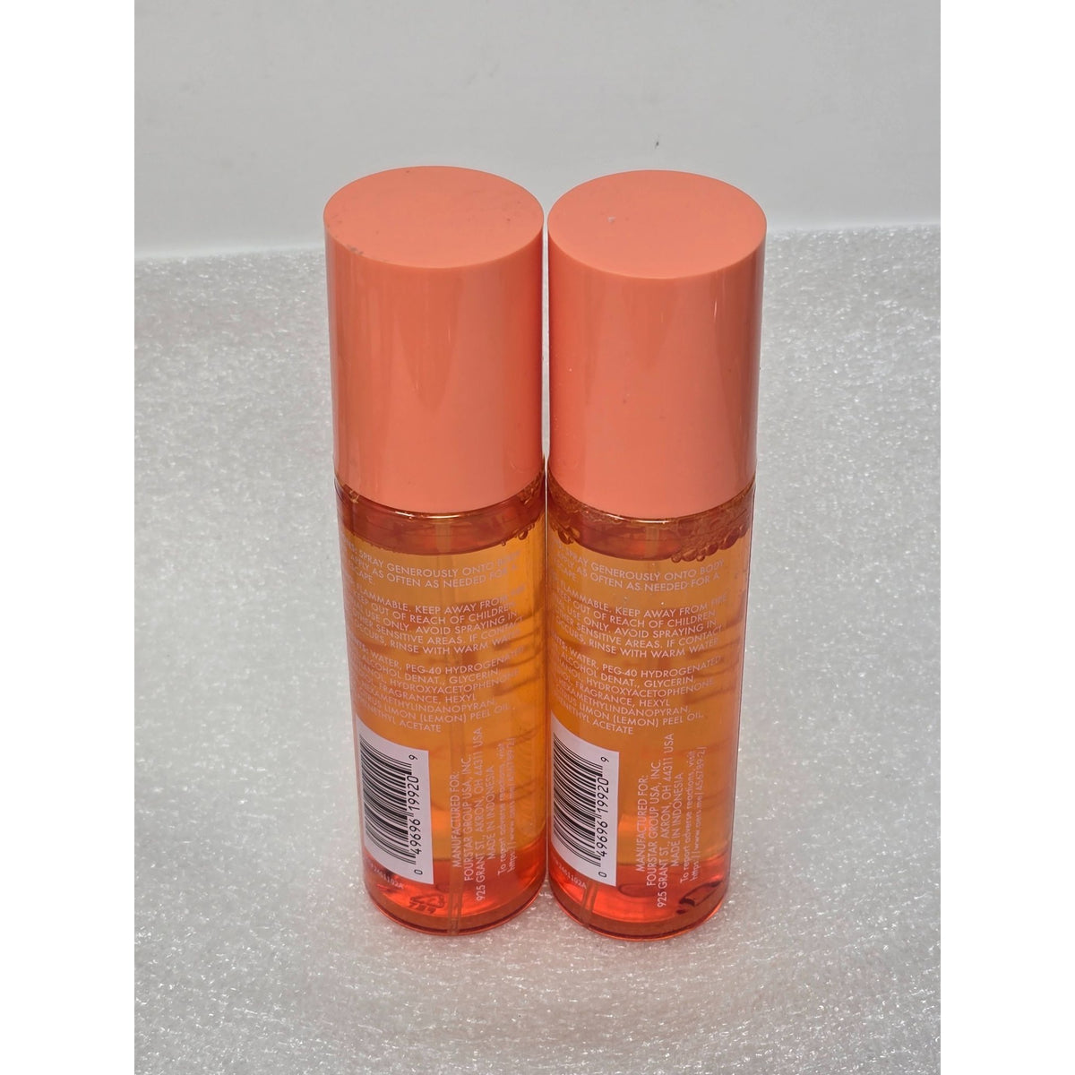 Lot of 2 B.Pure Peach Breeze Scented Hair & Body Fragrance Mist 4 Fl Oz / 118 mL