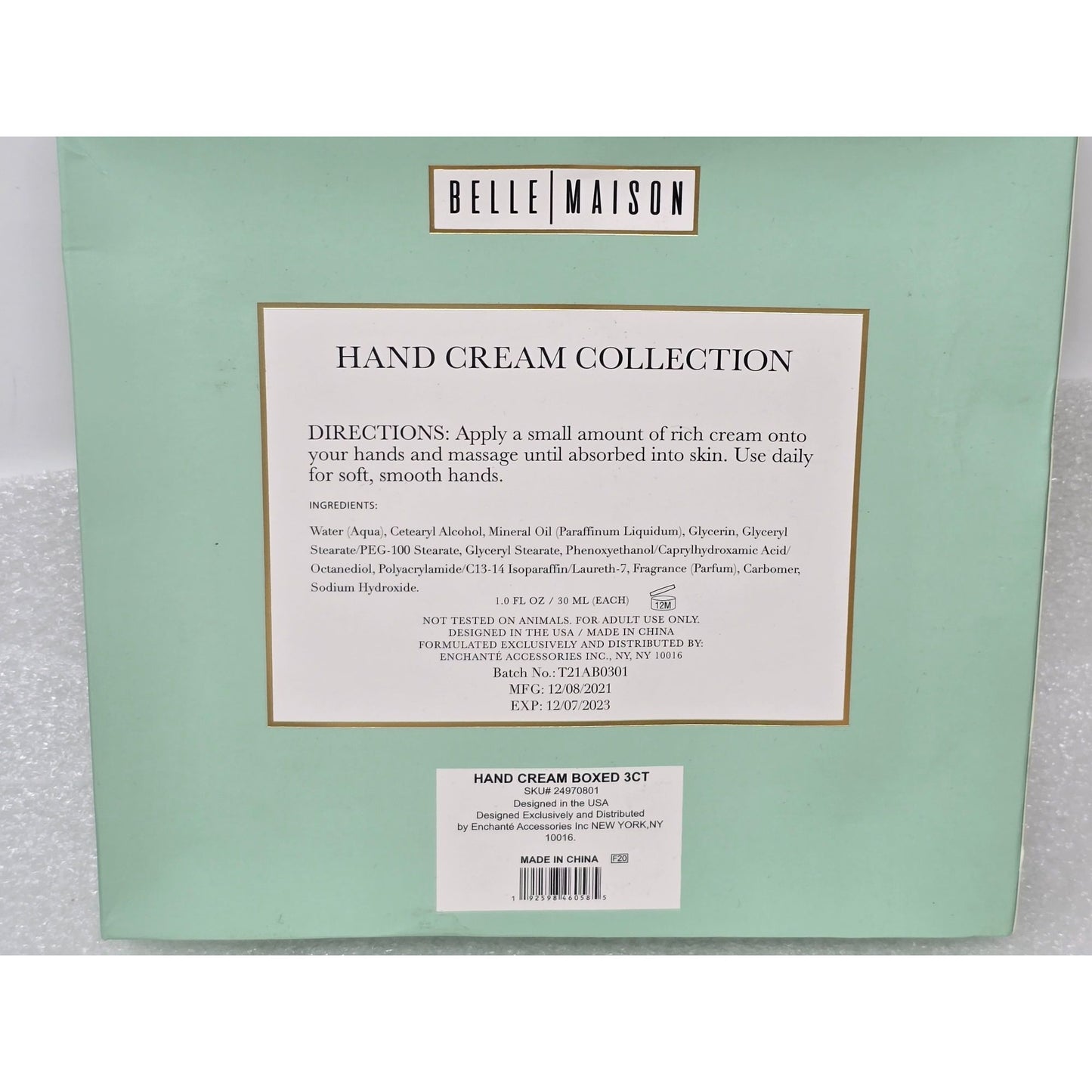 Belle Maison Hand Cream Collection Gift Set Silk Peony Satin Tulip Aroma Rose