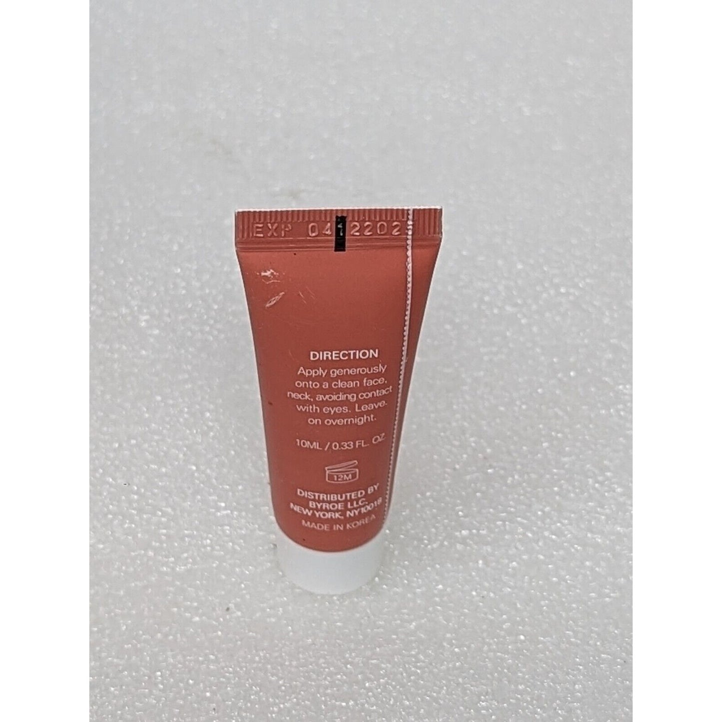 Byroe New York Golden Carrot Overnight Relief Mask .33 oz Travel Size