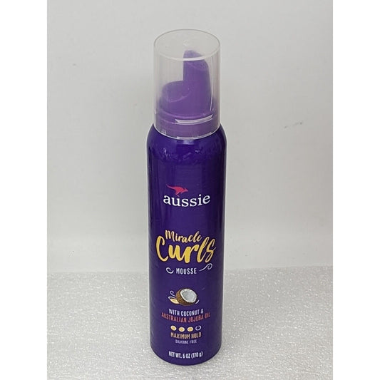 Aussie Miracle Curls Styling Mousse with Coconut & Jojoba Oil for Curly Hair