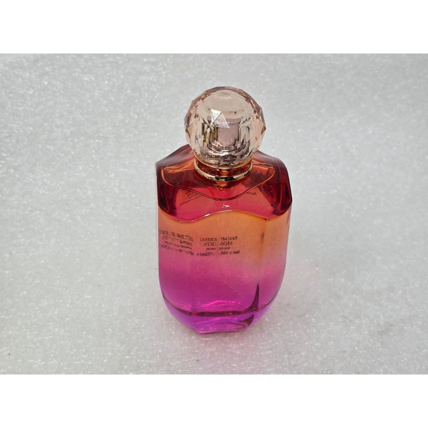 Anyask Shimmering Moments Perfume 3.38 Fl Oz Gradient Pink & Orange Bottle
