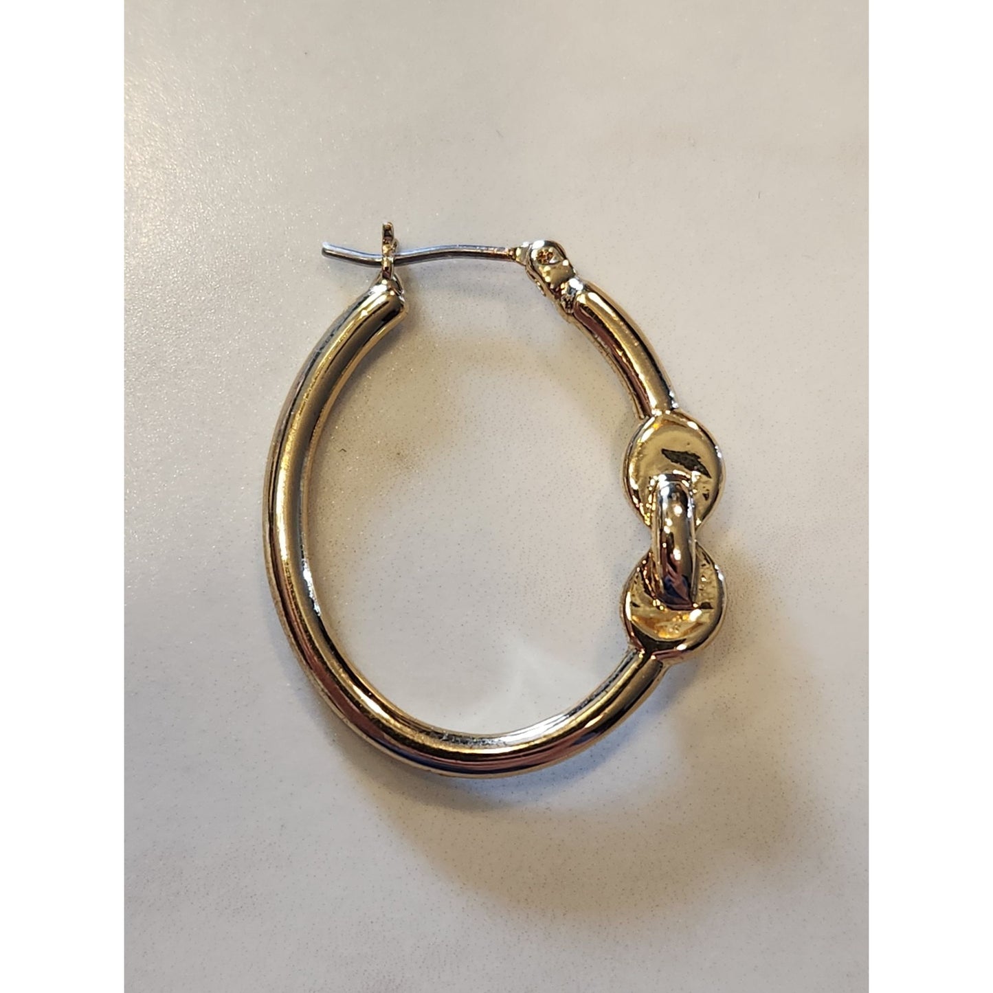 Dana Buchman Gold-Tone Knot Hoop Earrings