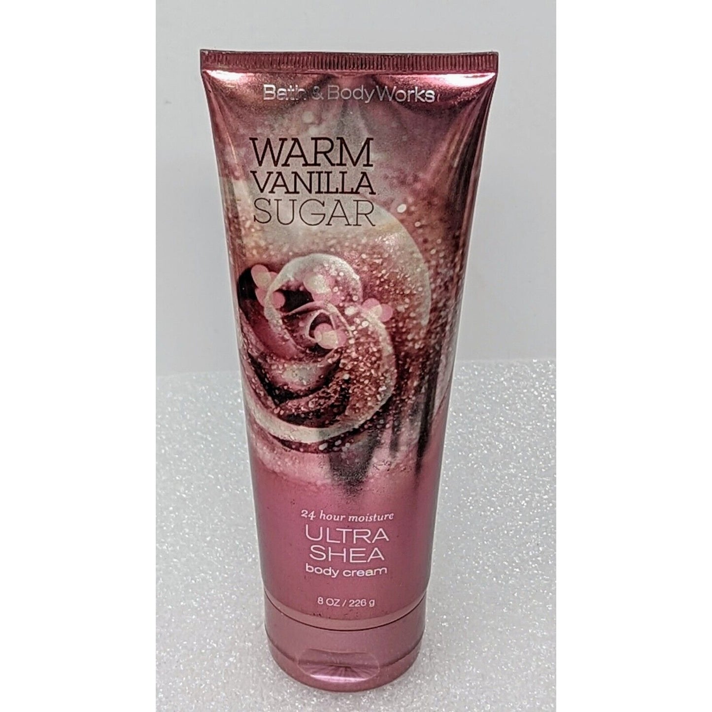 Bath & Body Works Warm Vanilla Sugar Ultra Shea Body Cream 24 Hr Moisture 8 oz