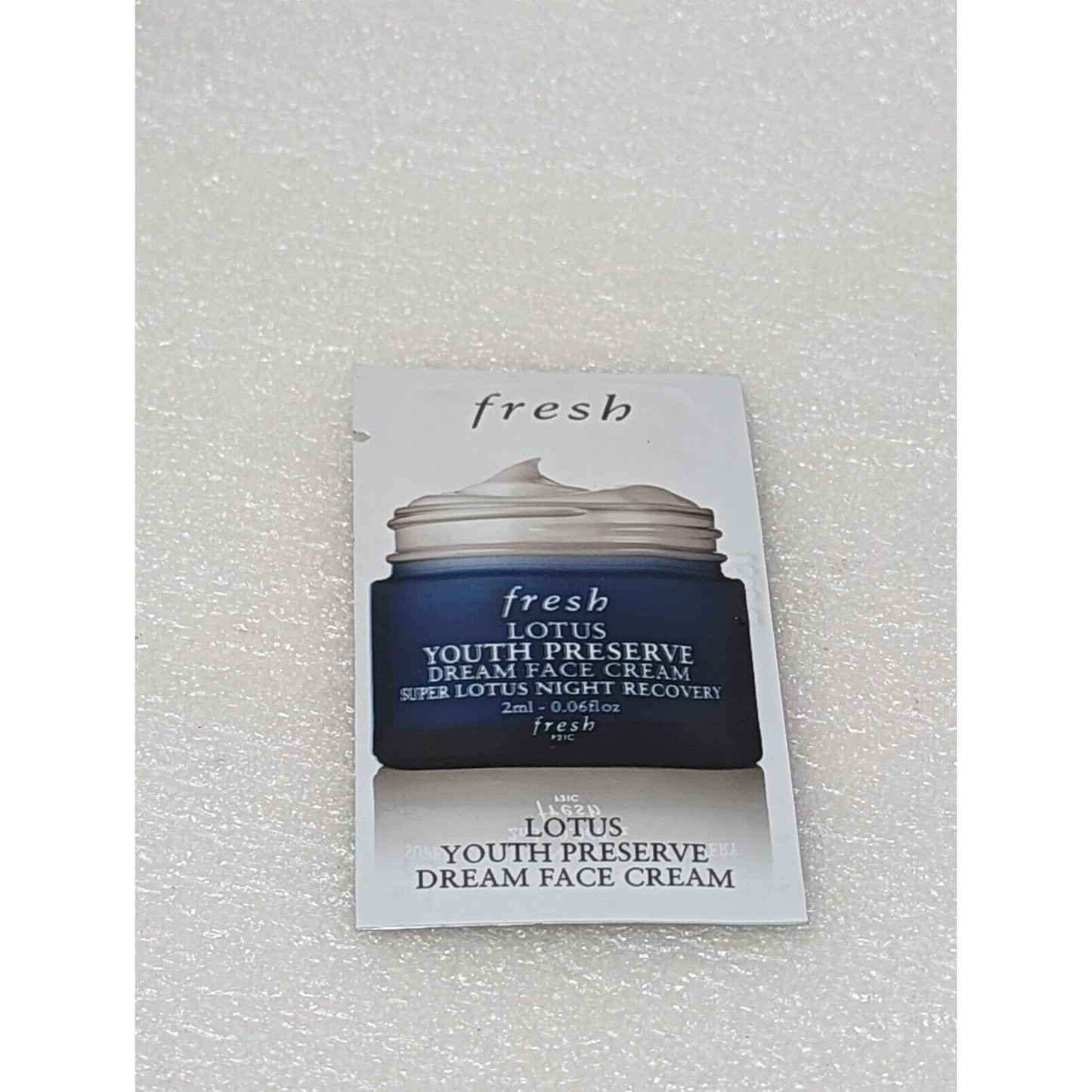 Fresh Lotus Youth Preserve Dream Face Cream Super Night Recovery Sample .06 oz