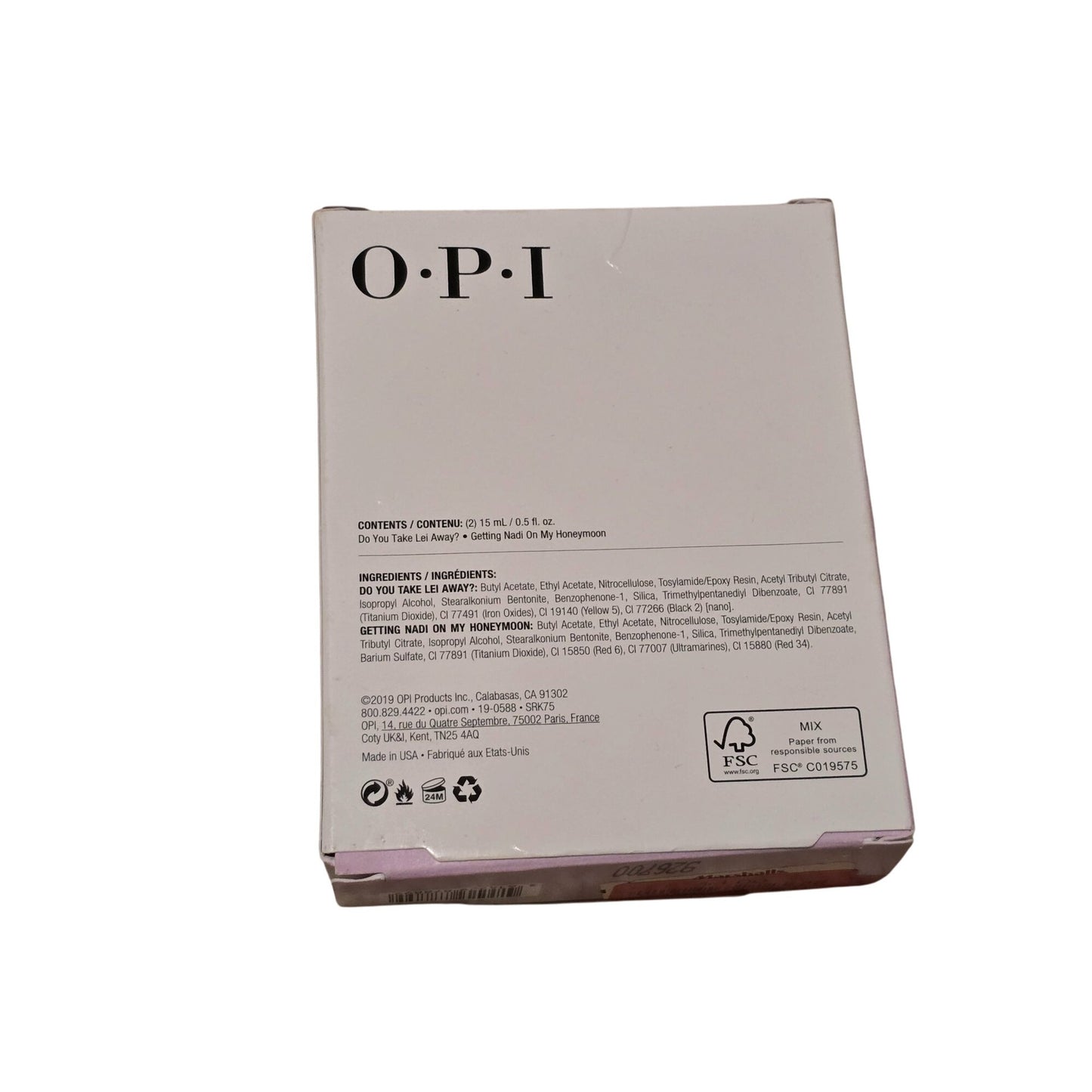 O.P.I Nail Polish Duo Set Do You Take Lei Away & Getting Nadi On My Honeymoon