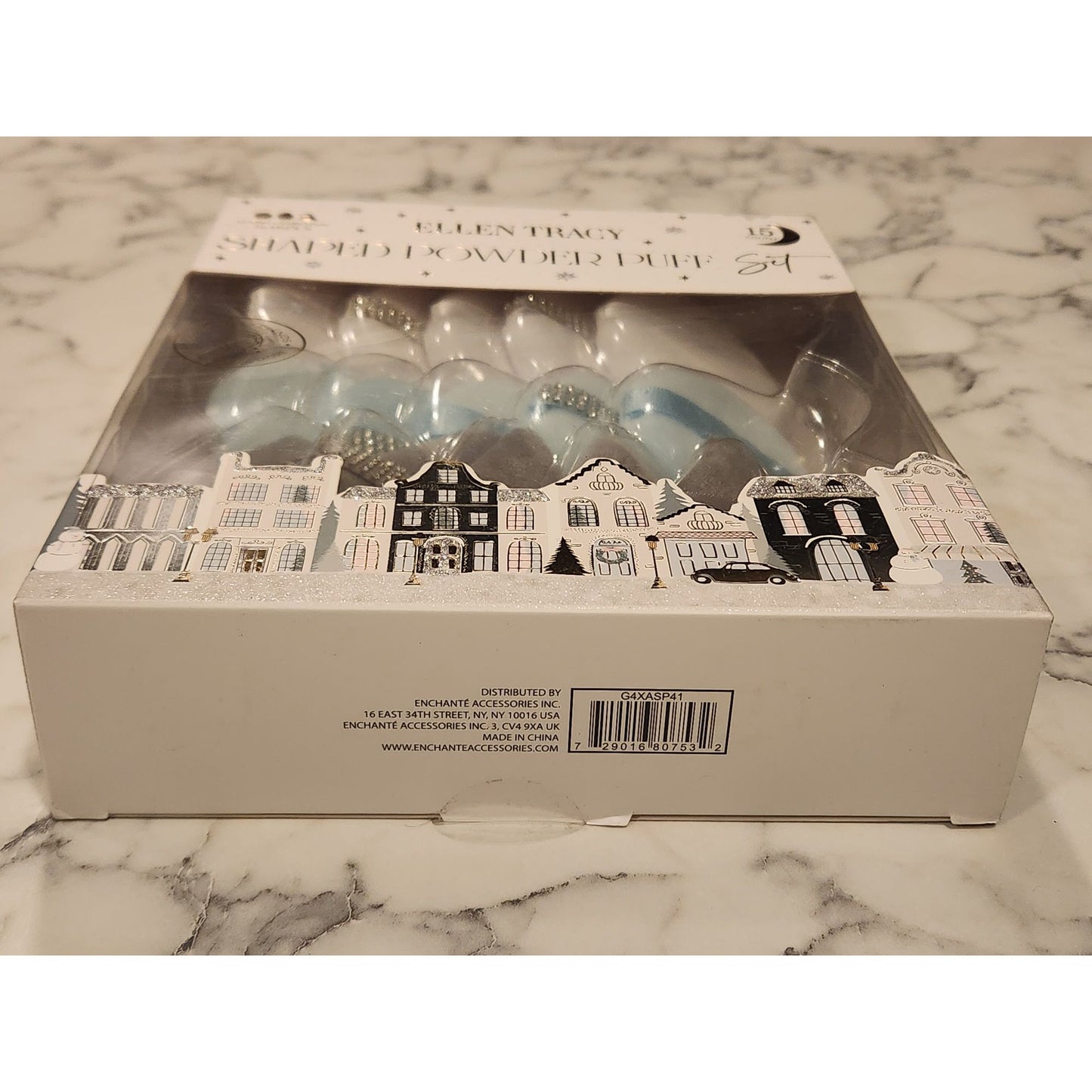 Ellen Tracy Shaped Powder Puff Set 15 Count For Applying Fine Powders