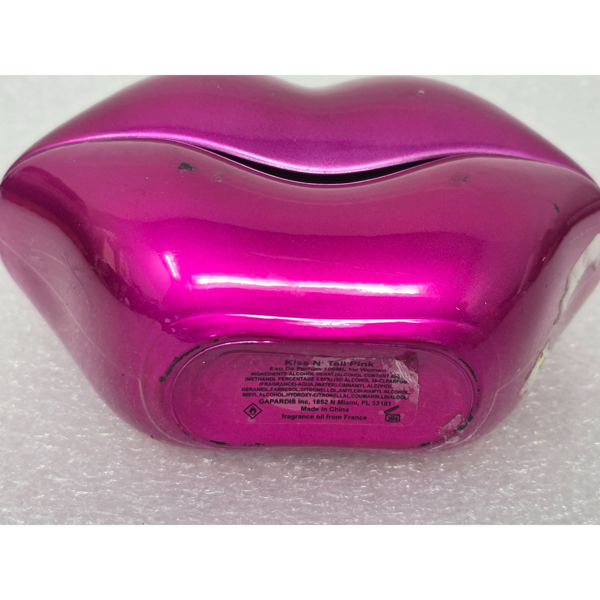 Gapardis Kiss N Tell Pink Lips Perfume Bottle 100ML Eau De Parfum For Women