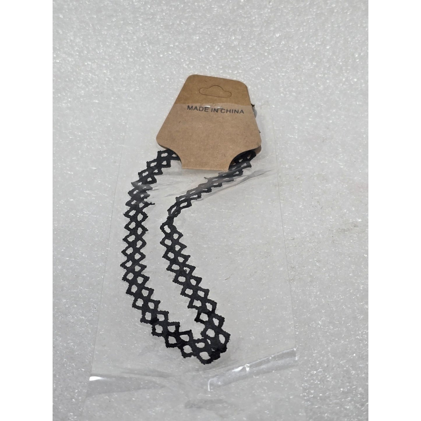 Fashion Jewelry Black Geometric Pattern Gothic Choker Necklace