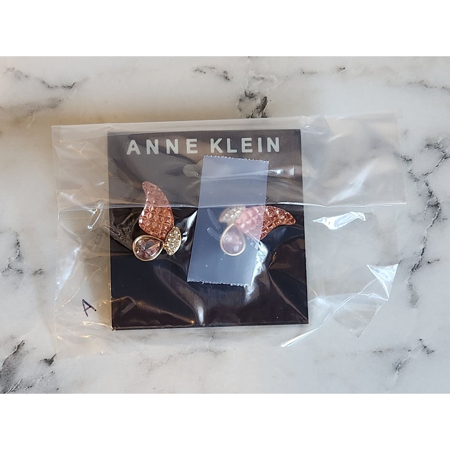 Anne Klein Butterfly-Inspired Earrings With Crystal Accents & Gold-Tone Finish
