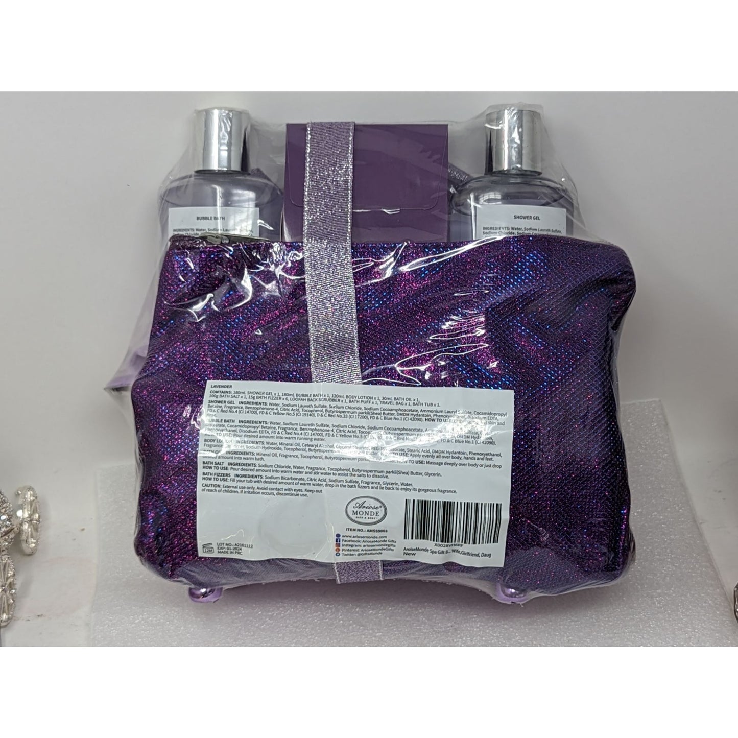 Ariose Monde Lavender Spa Gift Set Bath & Body
