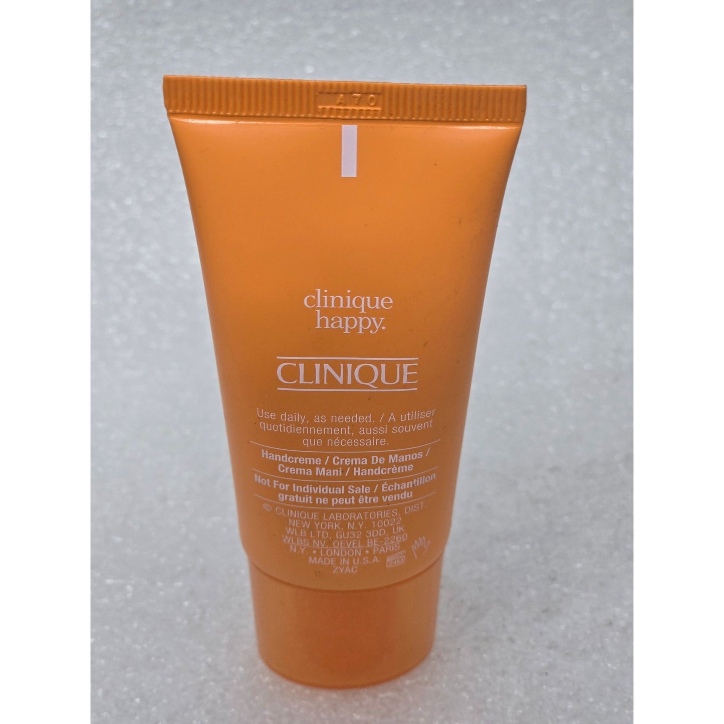 Clinique Happy Gelato Cream For Hands 1 Fl Oz Travel Size