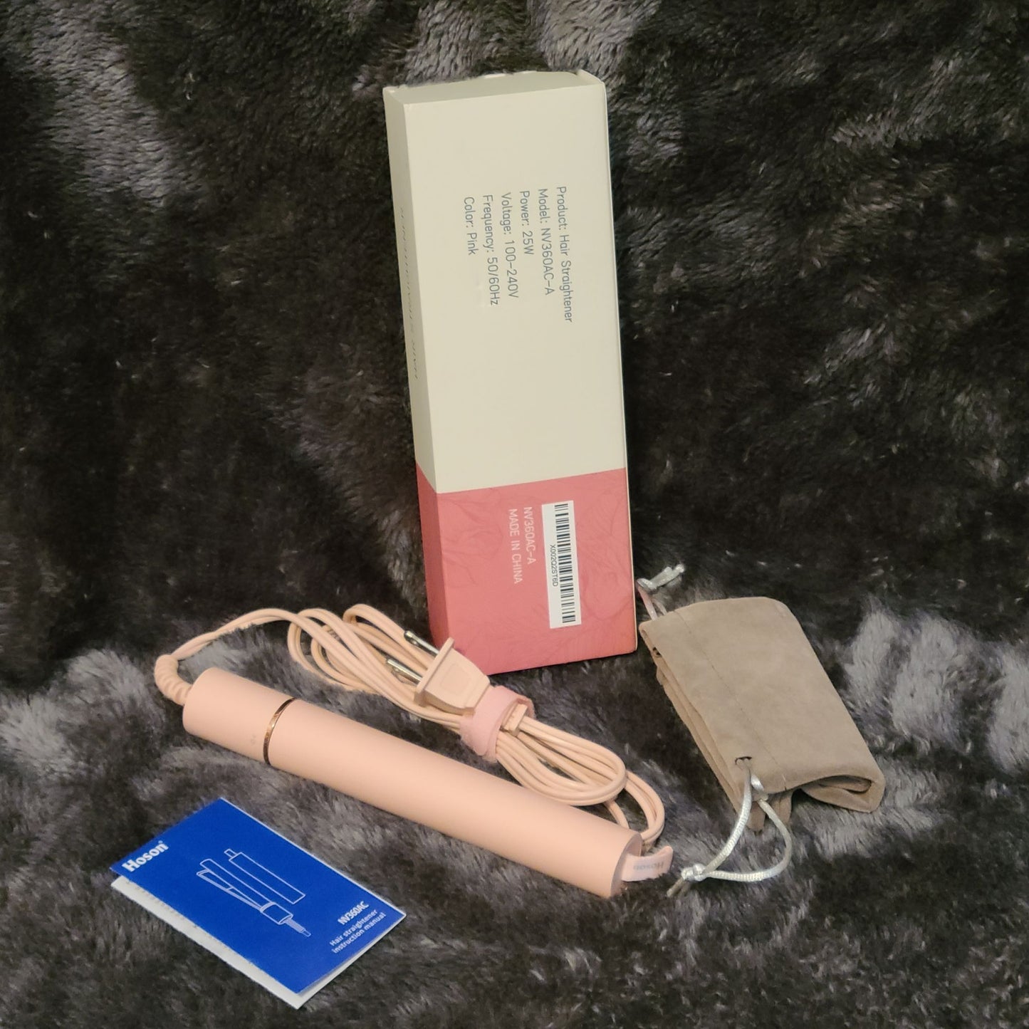 Hoson 2 in 1 Mini Hair Straightener Travel Size Small Flat Iron Portable
