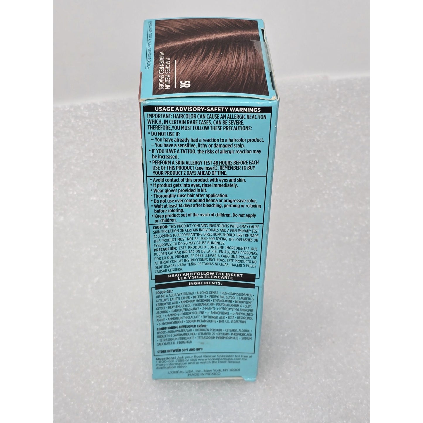 LOreal Paris Magic Root Rescue Permanent Haircolor Kit 5R Medium Auburn Red