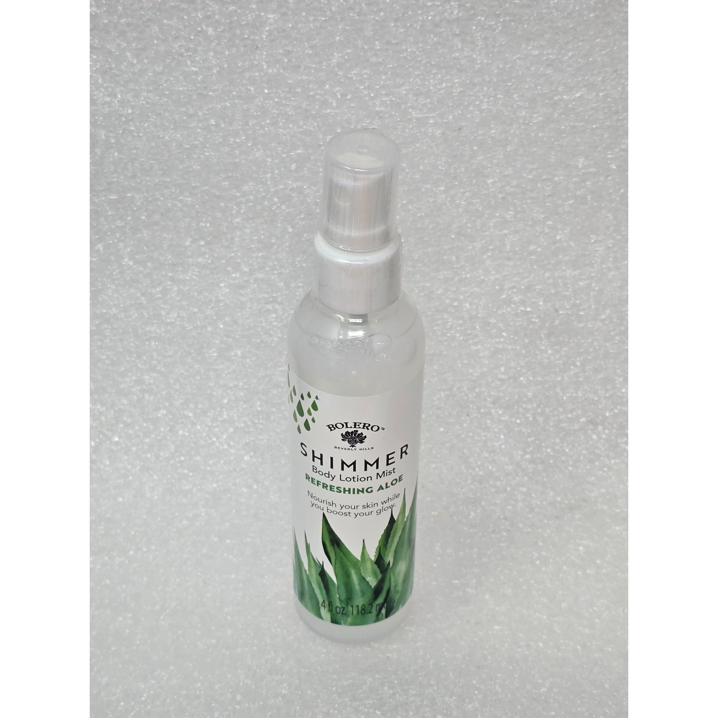 Bolero Shimmer Body Lotion Mist With Refreshing Aloe 4 Oz