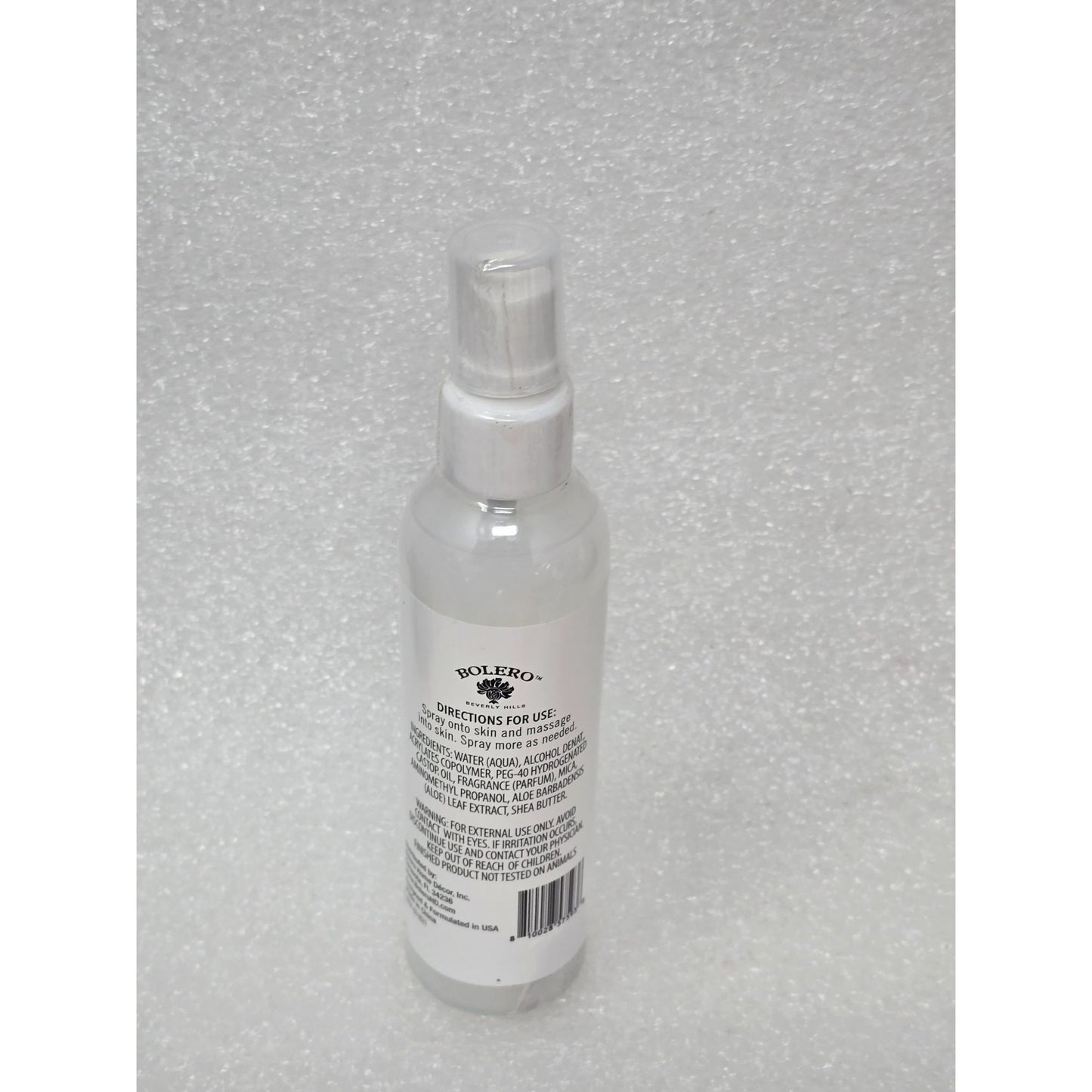 Bolero Shimmer Body Lotion Mist With Refreshing Aloe 4 Oz
