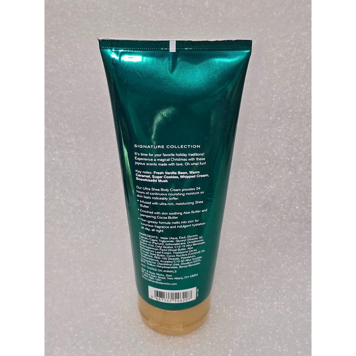 Bath & Body Works Vanilla Bean Noel Holiday Traditions Body Cream 8 oz