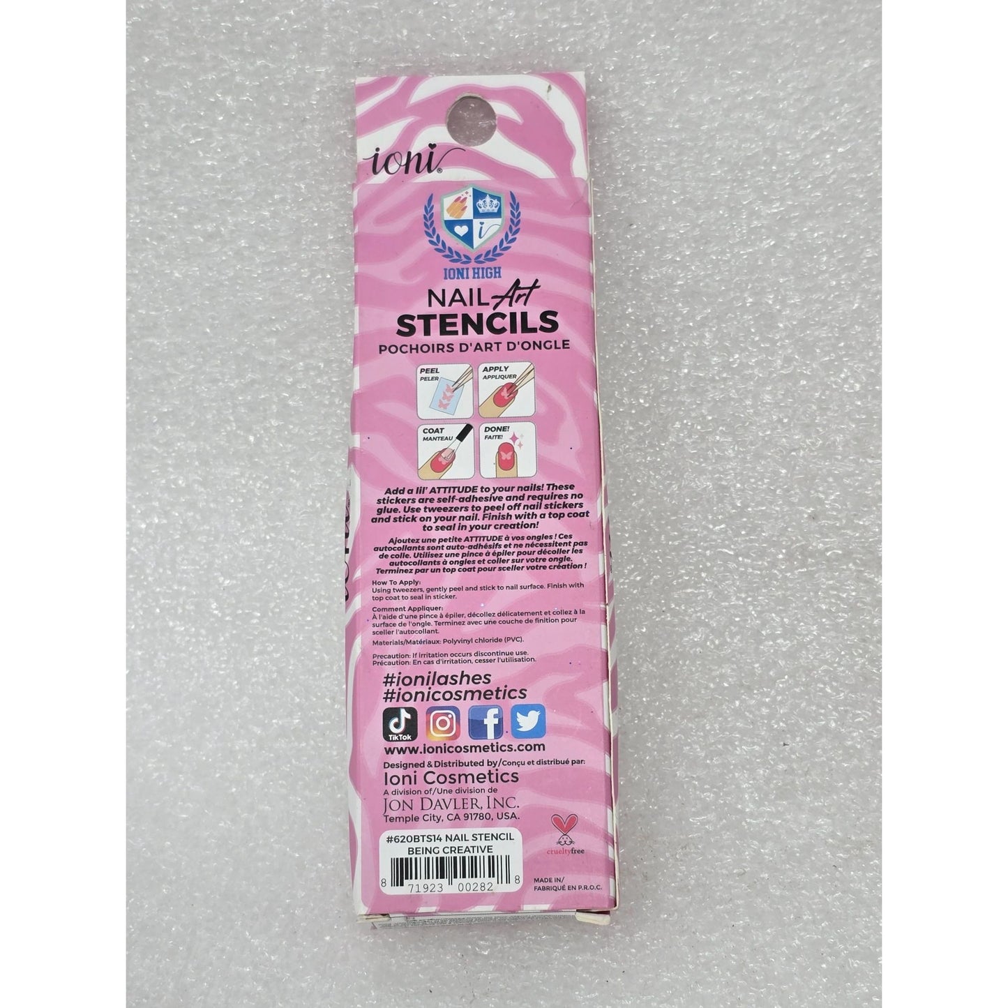 Ioni Nail Art Stencils Set DIY Nail Decoration Stylish Designs