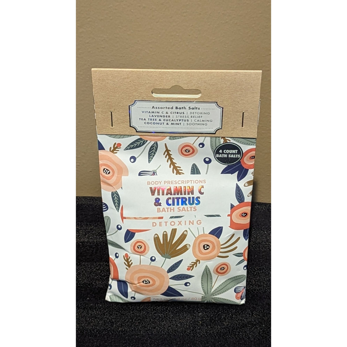 Body Prescriptions Bath Salts Vitamin C Detoxing Calming Soothing Stress Relief