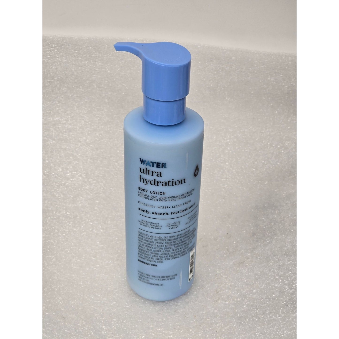Bath & Body Works Water Ultra Hydration Body Lotion 7.8 Fl Oz Hyaluronic Acid