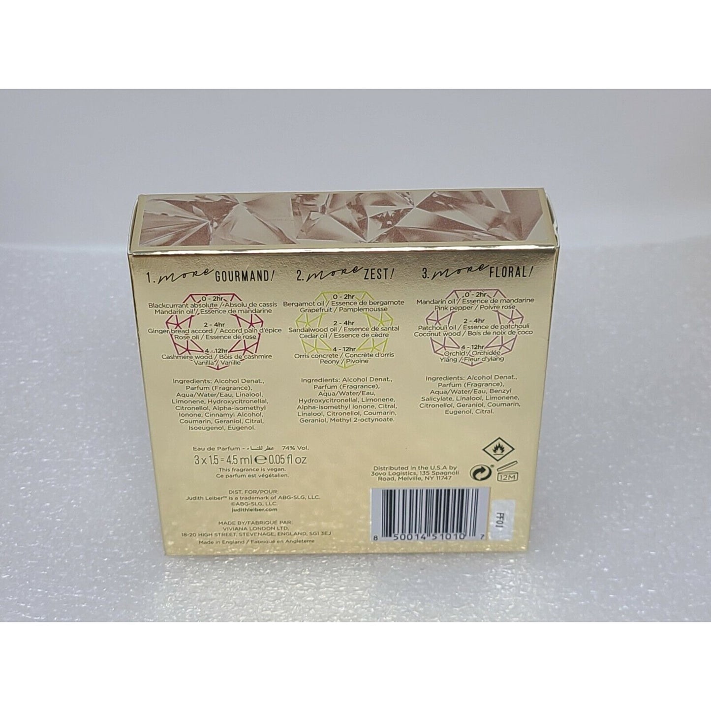 Judith Leiber More is More Sample Discovery Perfume Set Gourmand / Zest /Floral