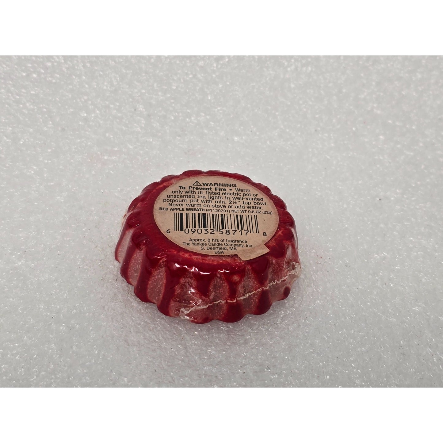 Yankee Candle Red Apple Wreath Wax Tart Melts Holiday Scent 0.8 Oz