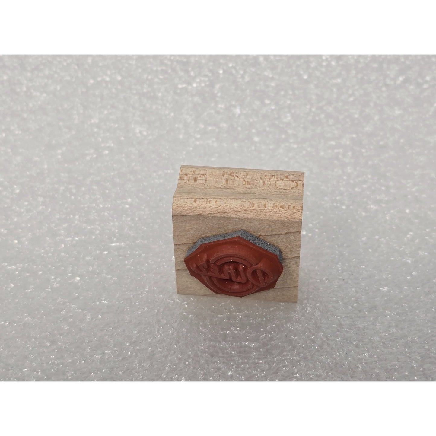 Small Wooden Rubber Stamp With "Diner" Design By Stampin Up!