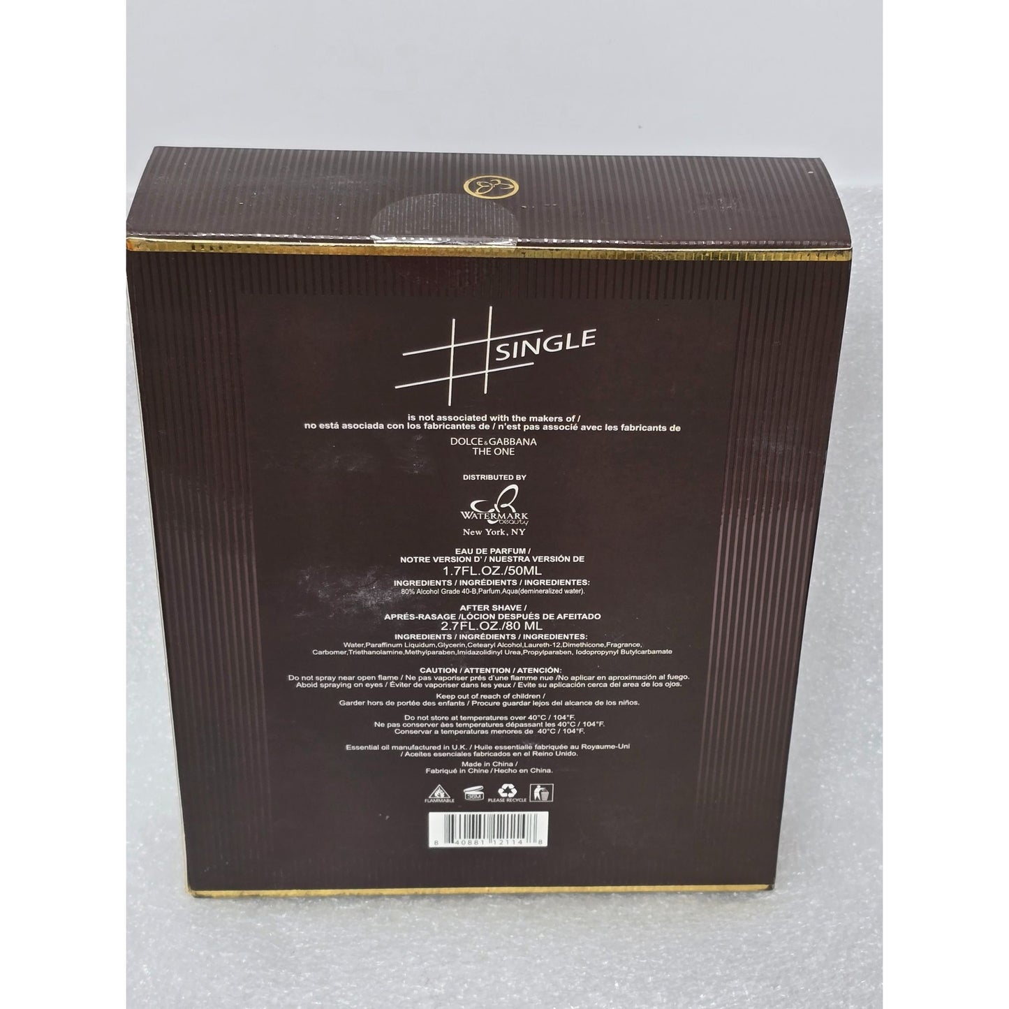 Watermark Beauty Single Eau De Parfum Cologne & After Shave Balm Gift Set