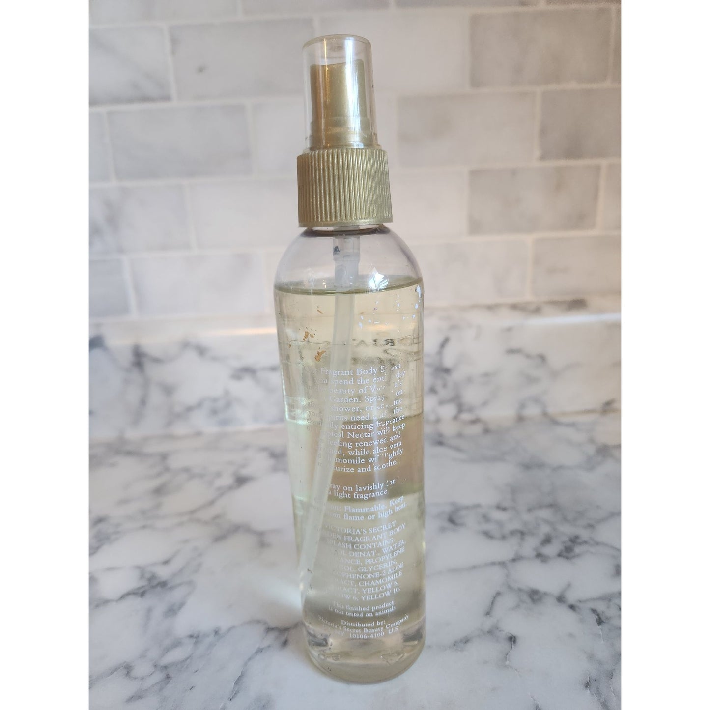 Vintage 8 Oz Victorias Secret Garden Tropical Nectar Fragrant Body Splash Mist