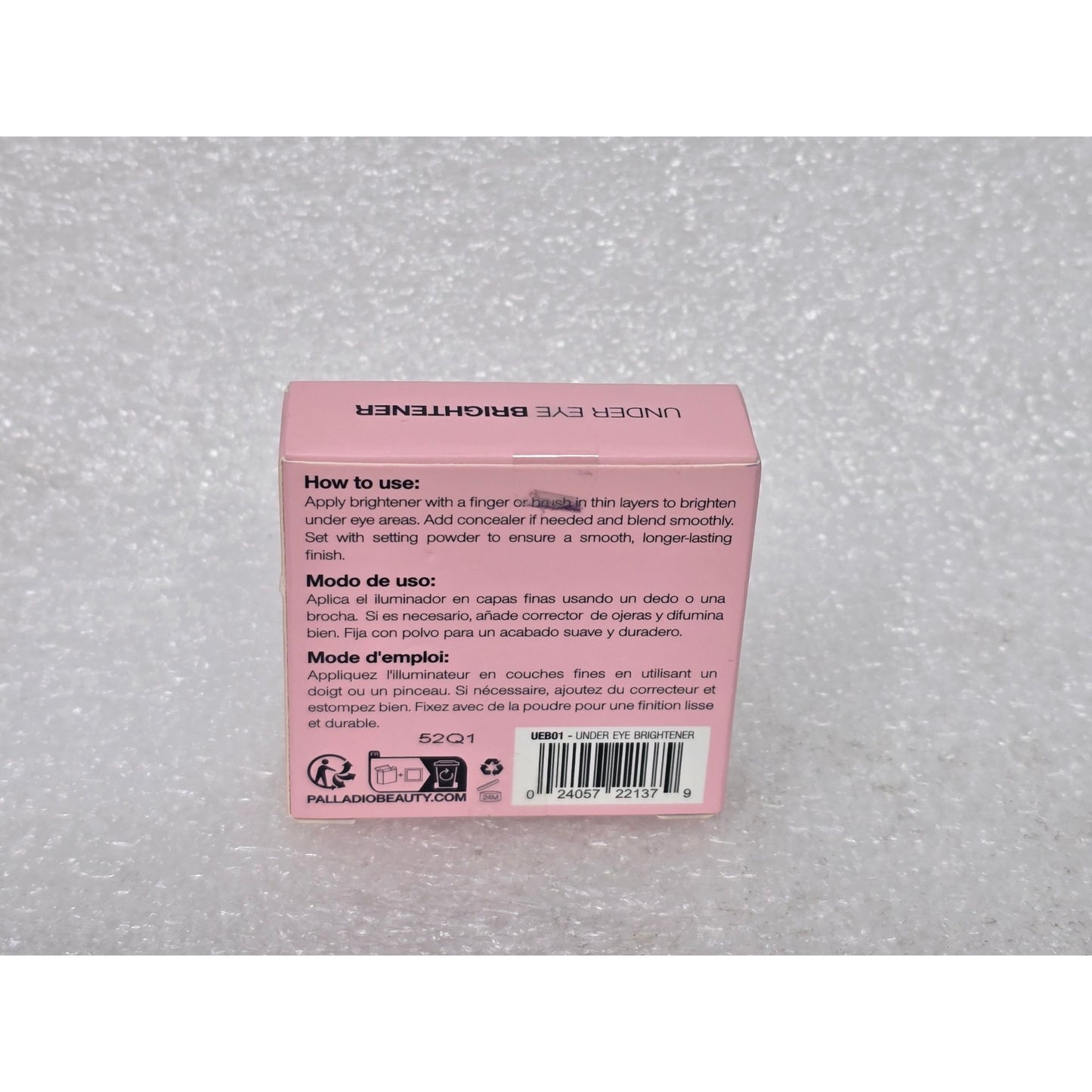 Palladio Under Eye Brightener Caffeine Peptides Vitamin E Illuminator