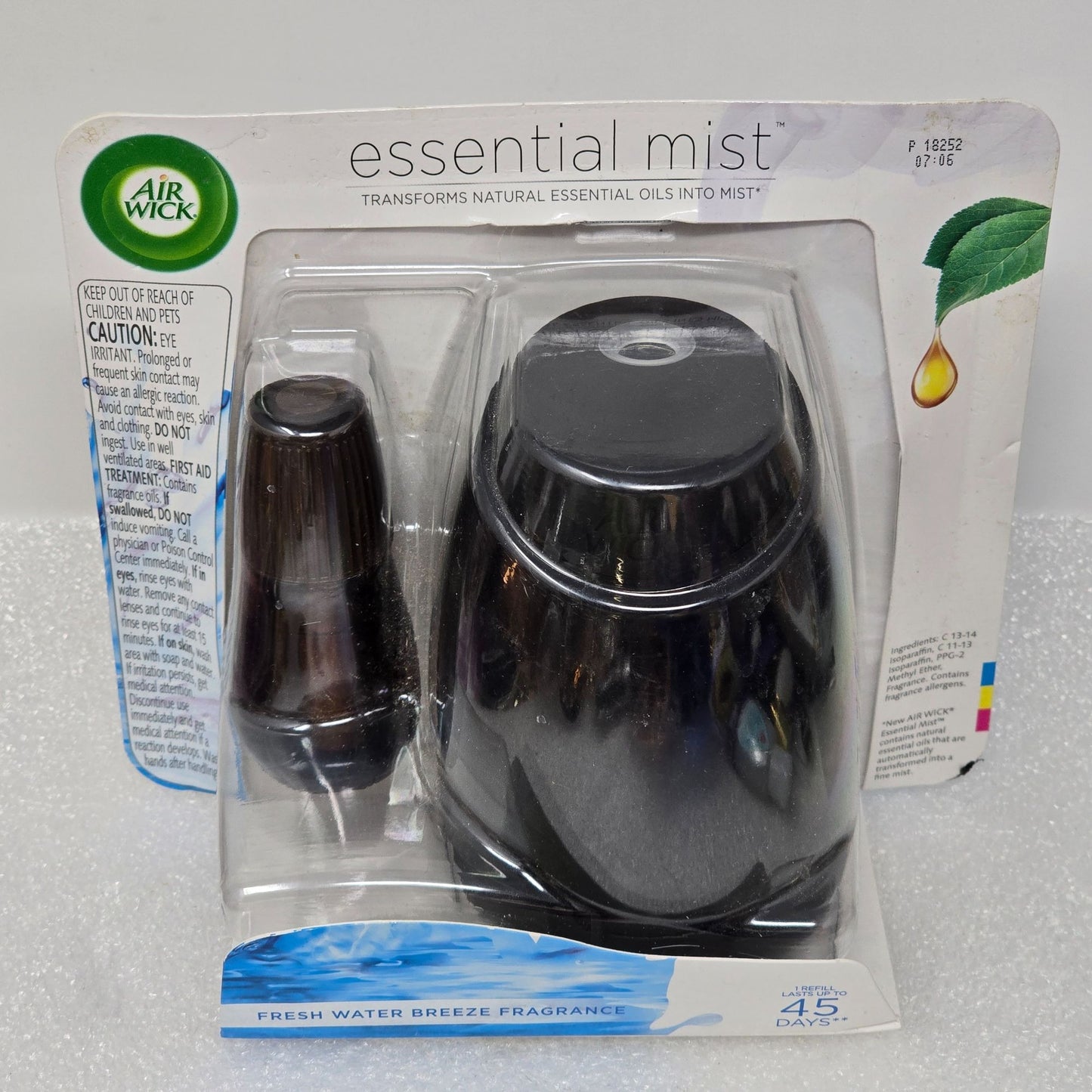 Air Wick Essential Mist Fresh Water Breeze Diffuser Kit With Free Refill