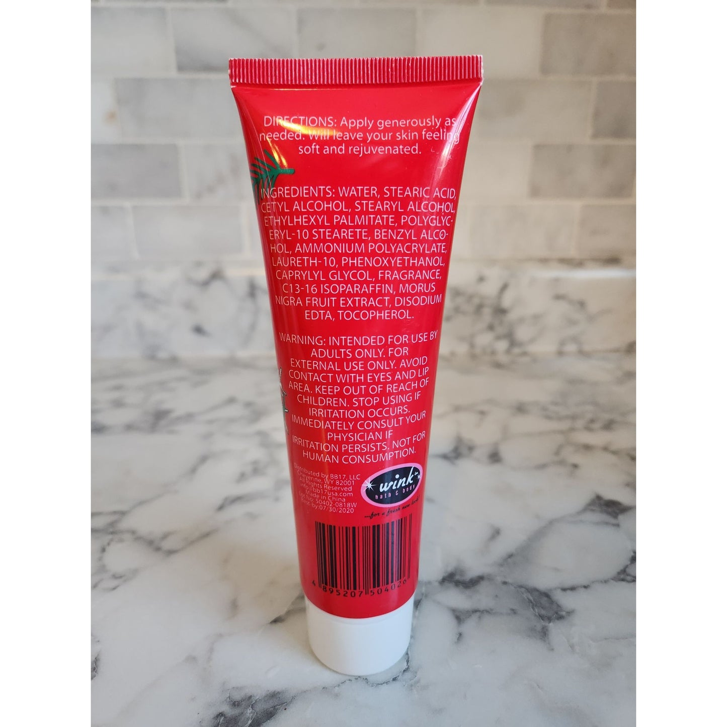 Winter Berry Hand & Body Lotion 5 Fl Oz Moisturizing Cream With Festive Design By Wink