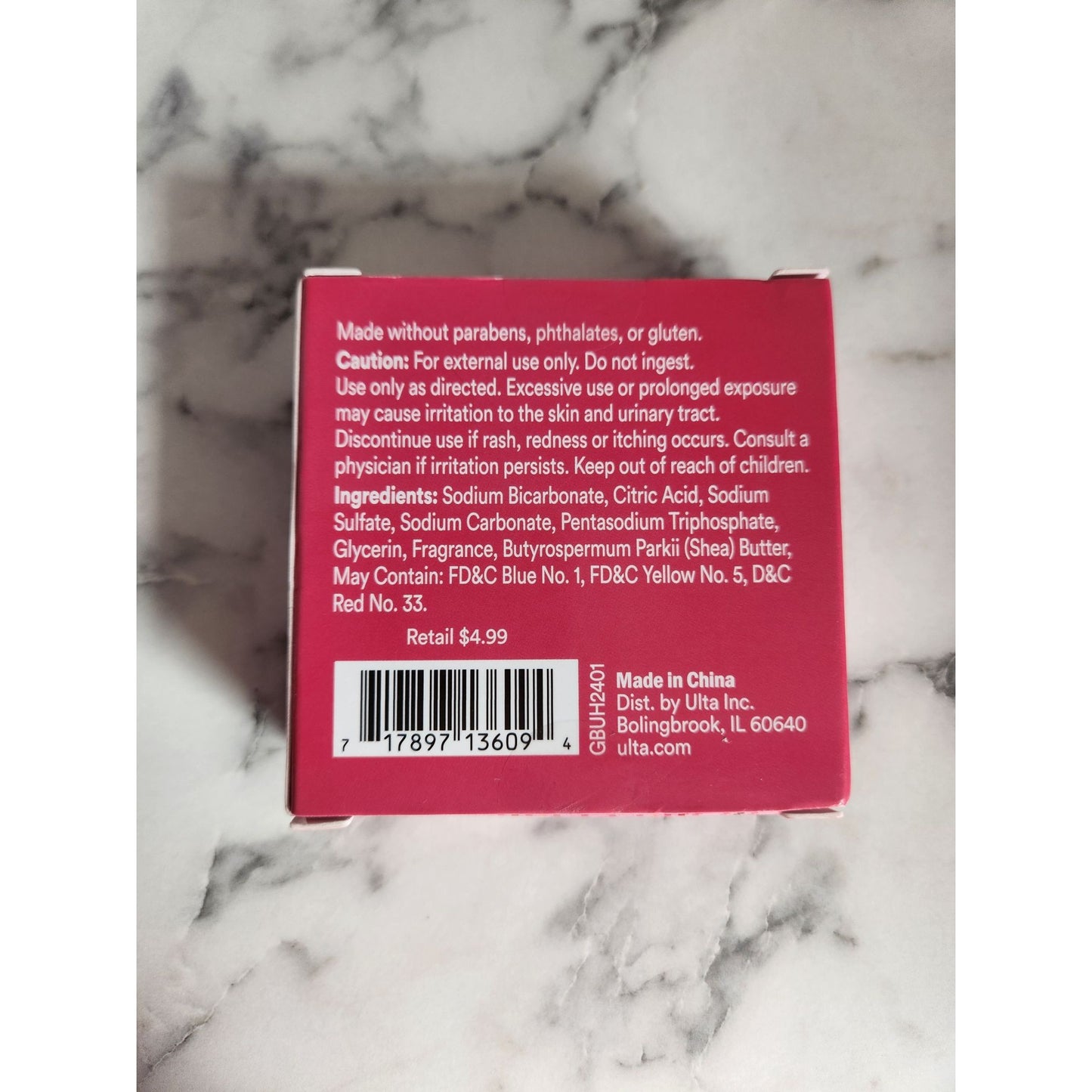 Sweet & Shimmer Frosted Coconut Bath Fizzer 90g