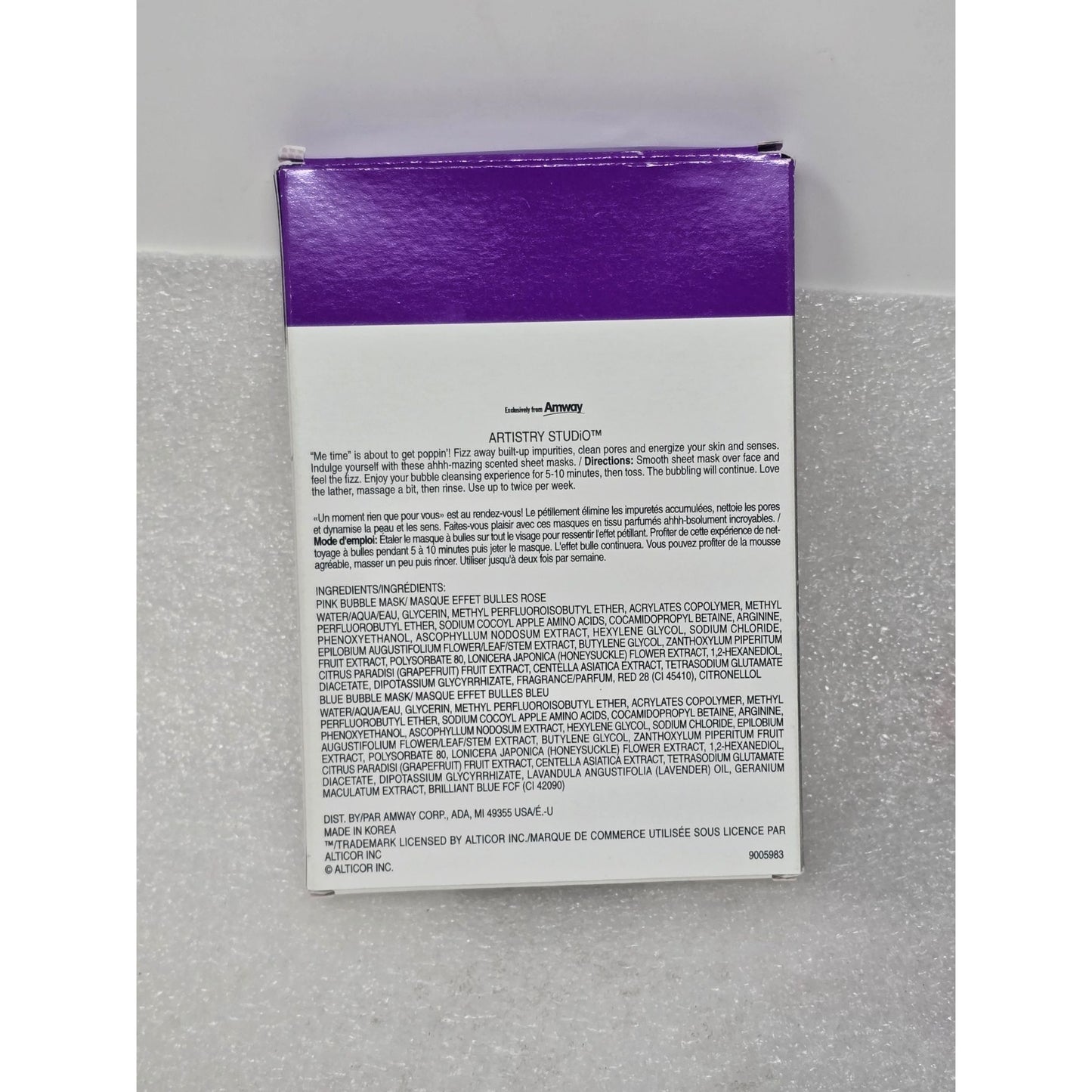 Artistry Studio Every Day Im Bubblin Cleanser & Invigorator 3 Bubble Sheet Masks