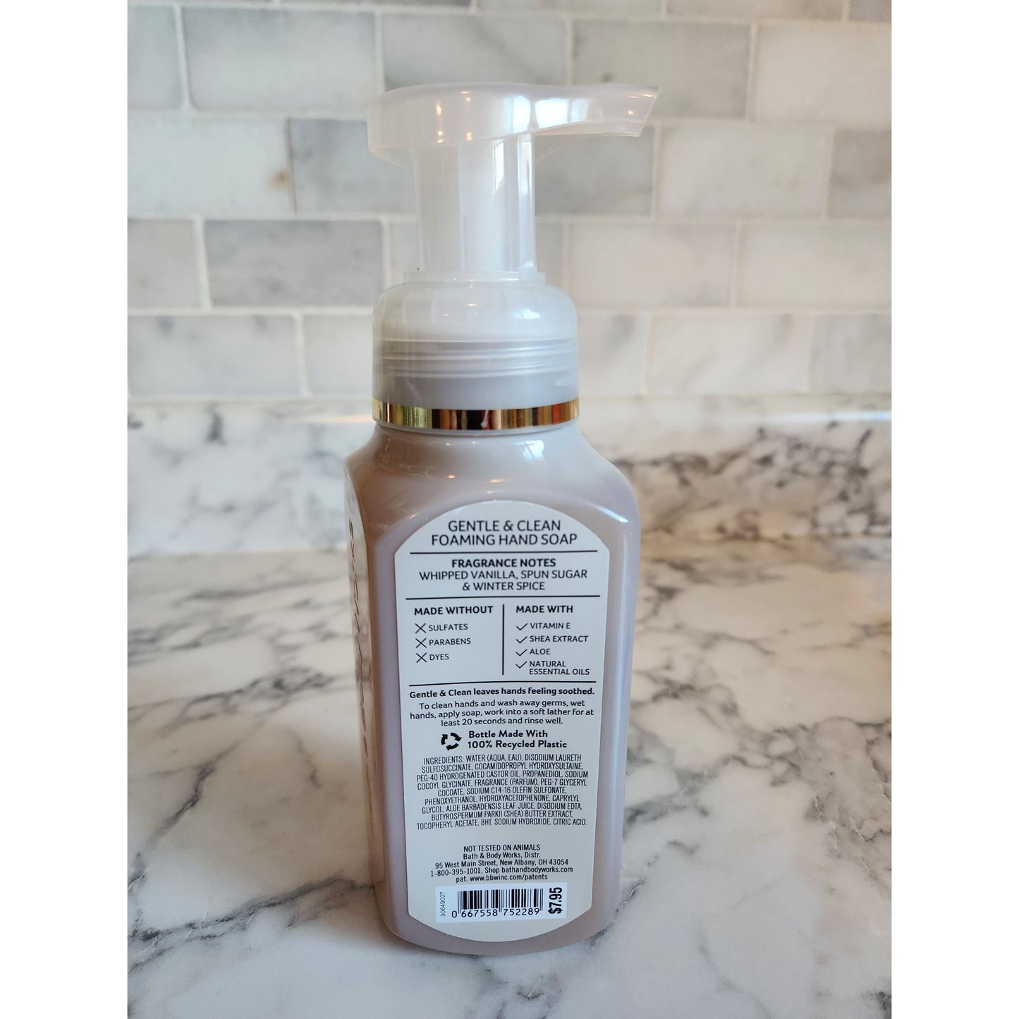 Bath & Body Works Toasted Vanilla Chai Gentle & Clean Foaming Hand Soap 8.75 Oz
