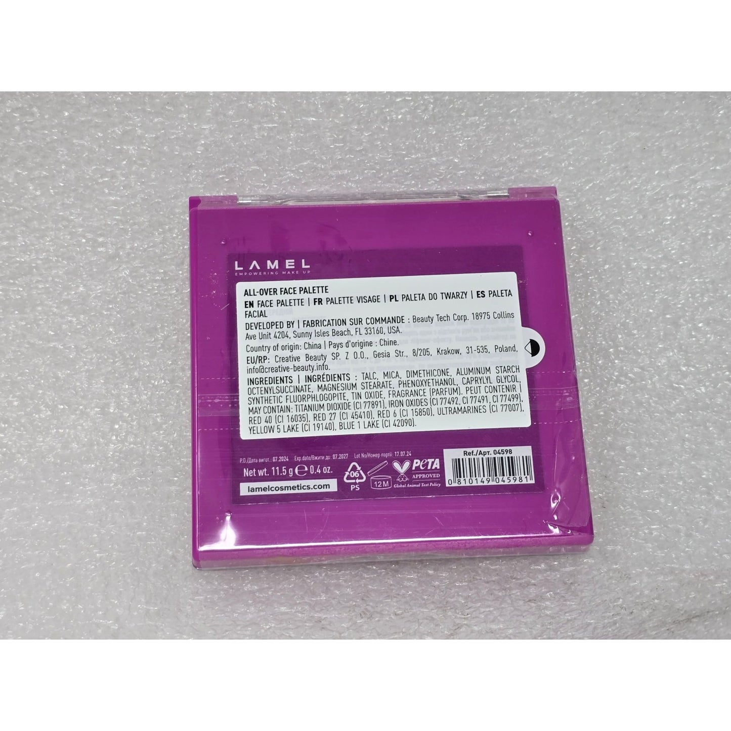Lamel Professional All Over Face Palette Multi-Shade Makeup Compact