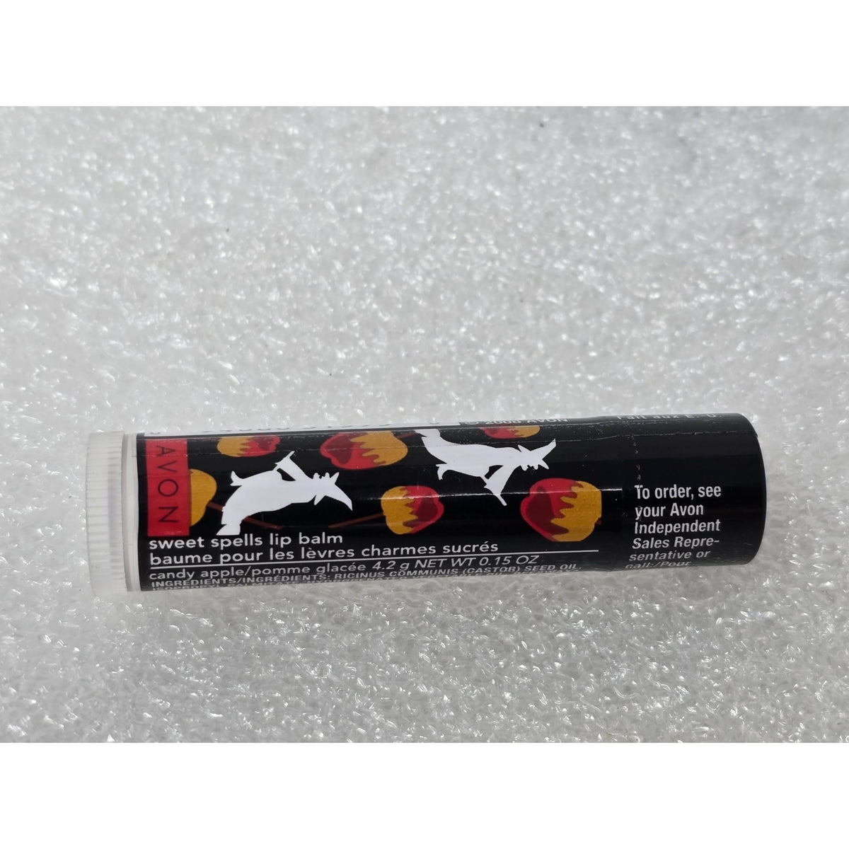Avon Sweet Spells Candy Apple Lip Balm Festive Design