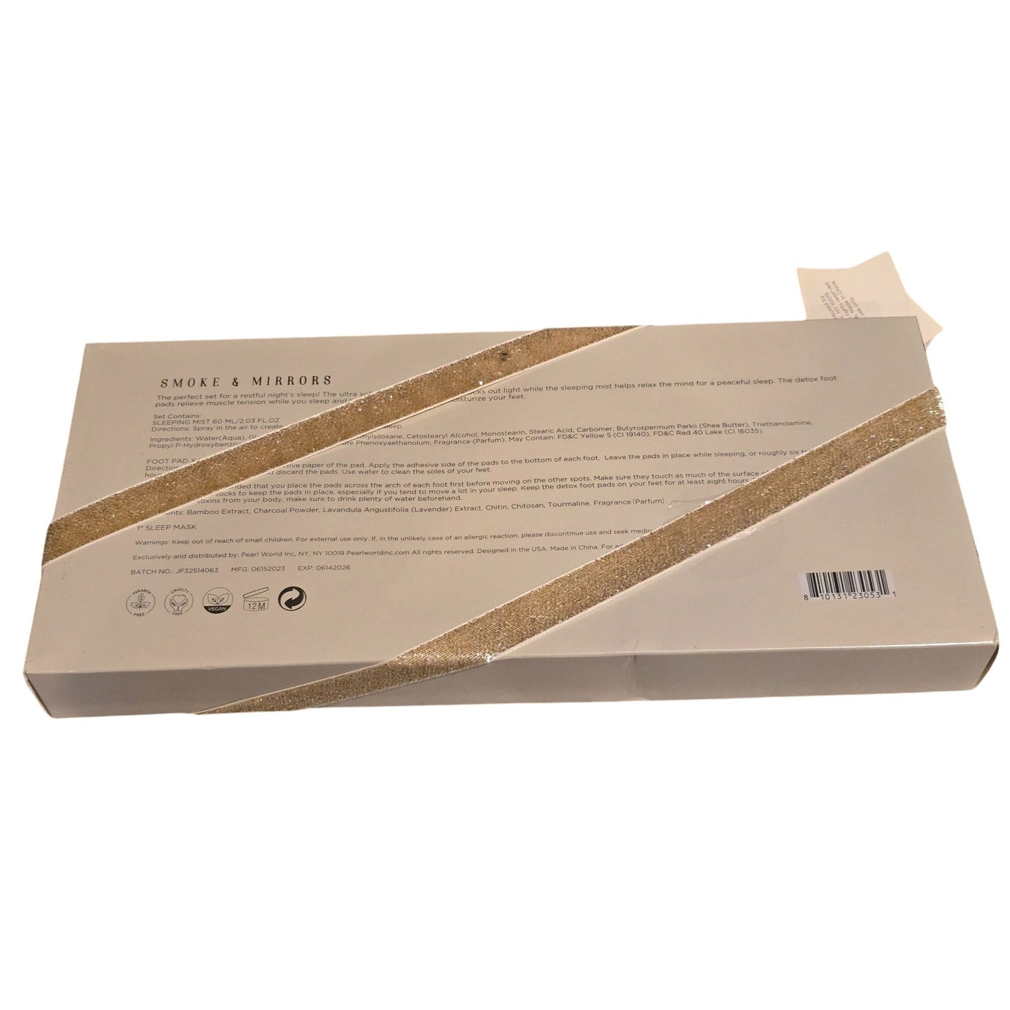 Smoke & Mirrors Spa Relaxation Gift Set Sleep Mask Sleeping Mist Detox Foot Pads