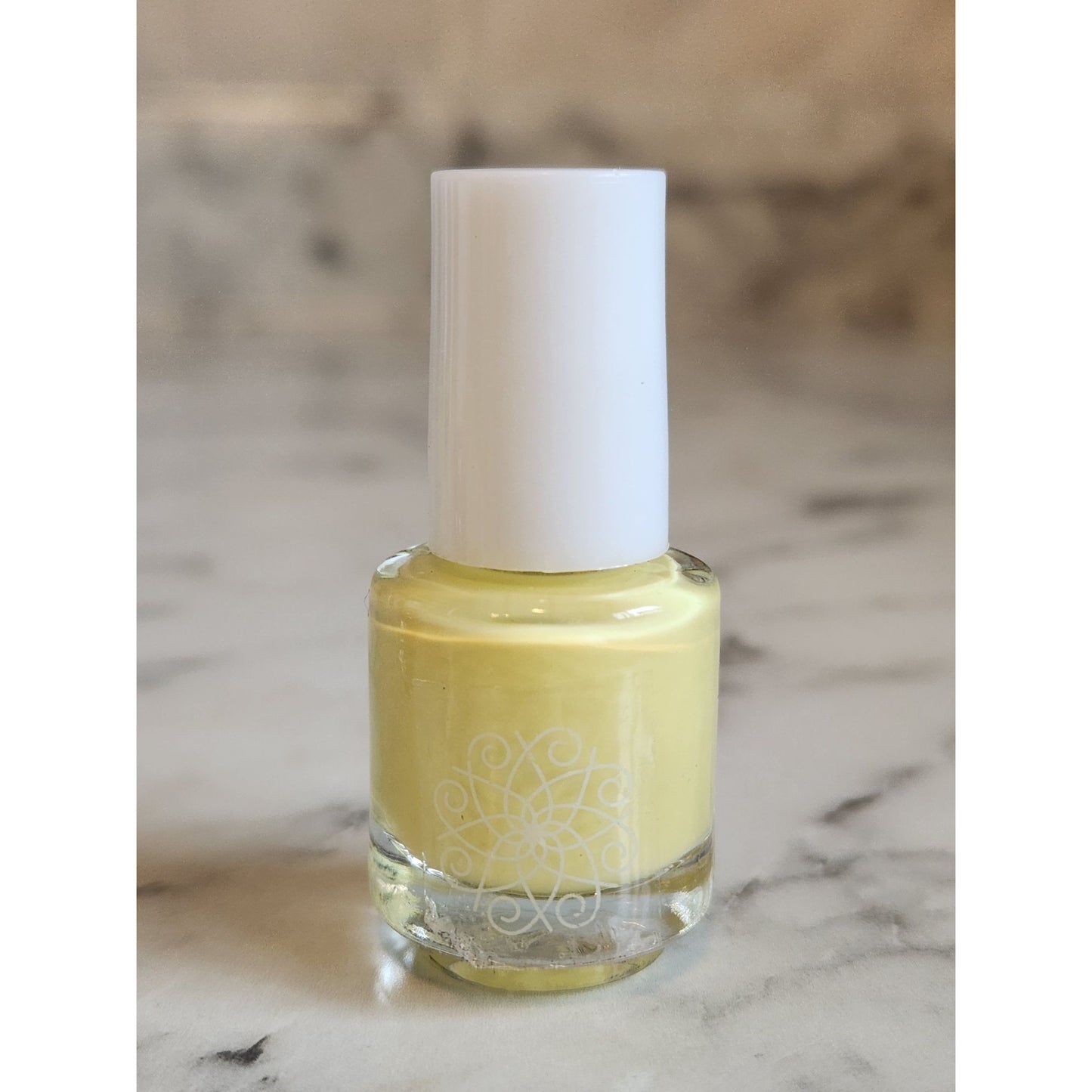 4-Piece Mini Nail Polish Set With Pastel Yellow Pink Glitter & Lavender Shades