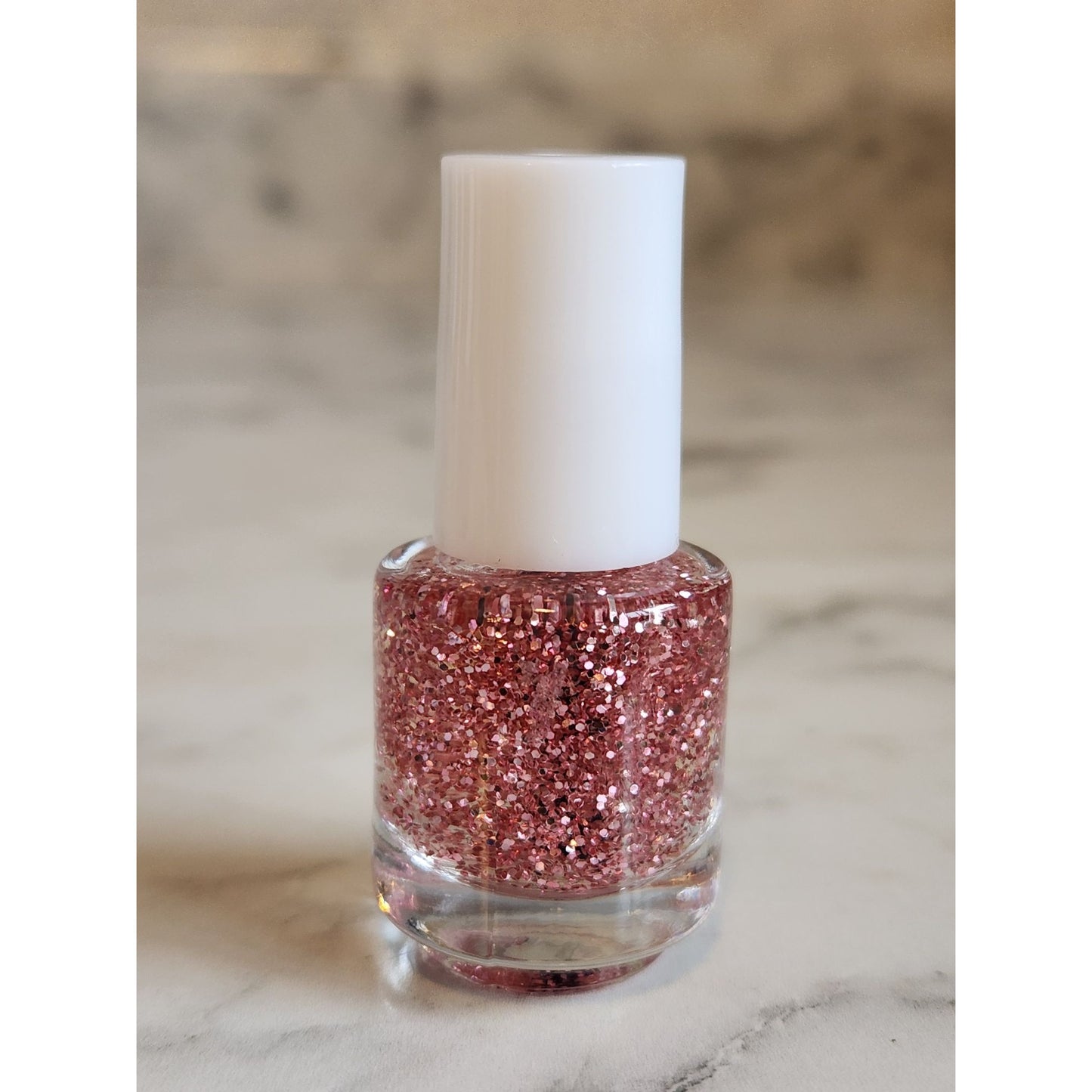 4-Piece Mini Nail Polish Set With Pastel Yellow Pink Glitter & Lavender Shades