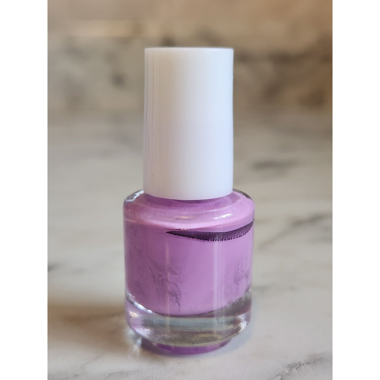 4-Piece Mini Nail Polish Set With Pastel Yellow Pink Glitter & Lavender Shades