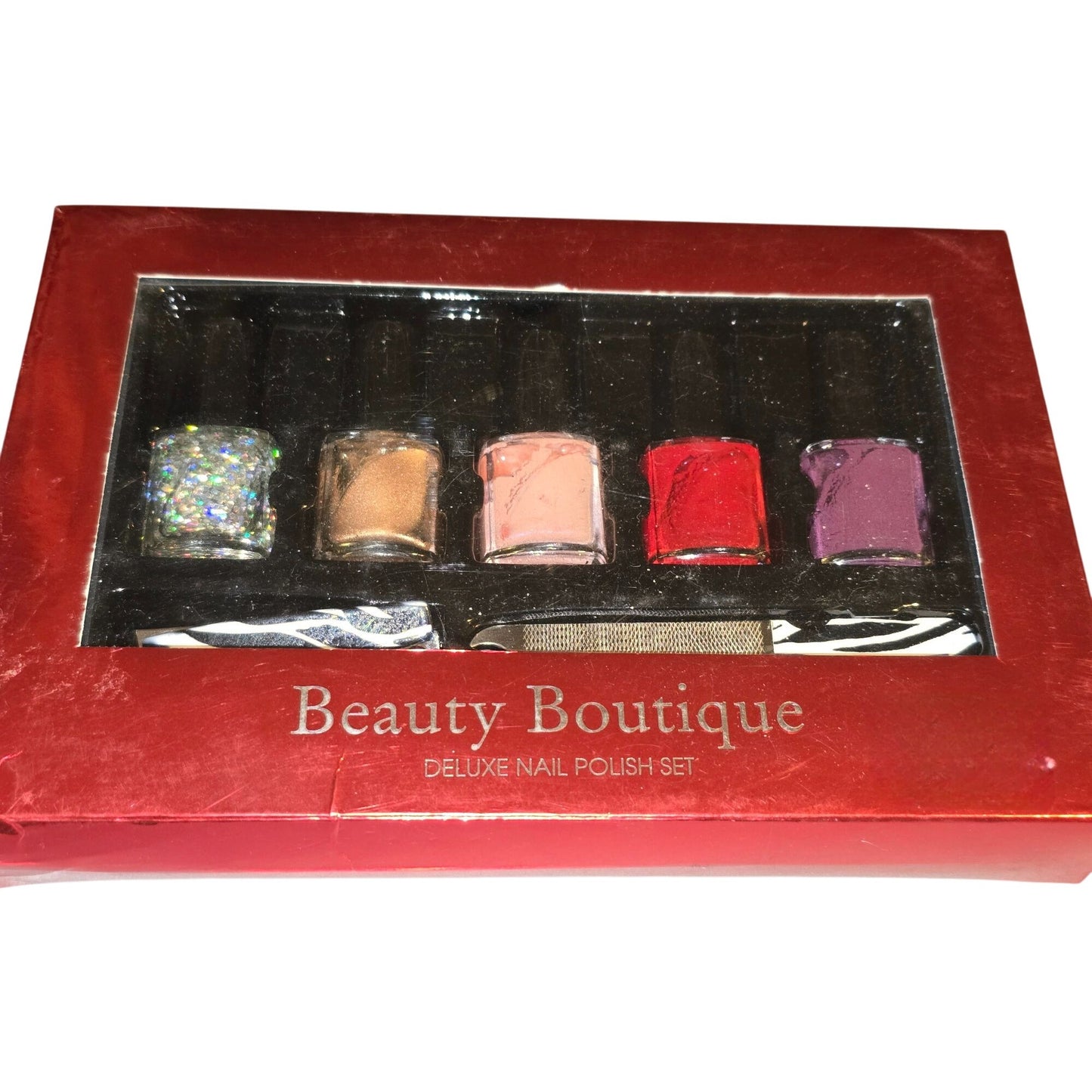Beauty Boutique Deluxe Nail Polish Set With Clipper & File