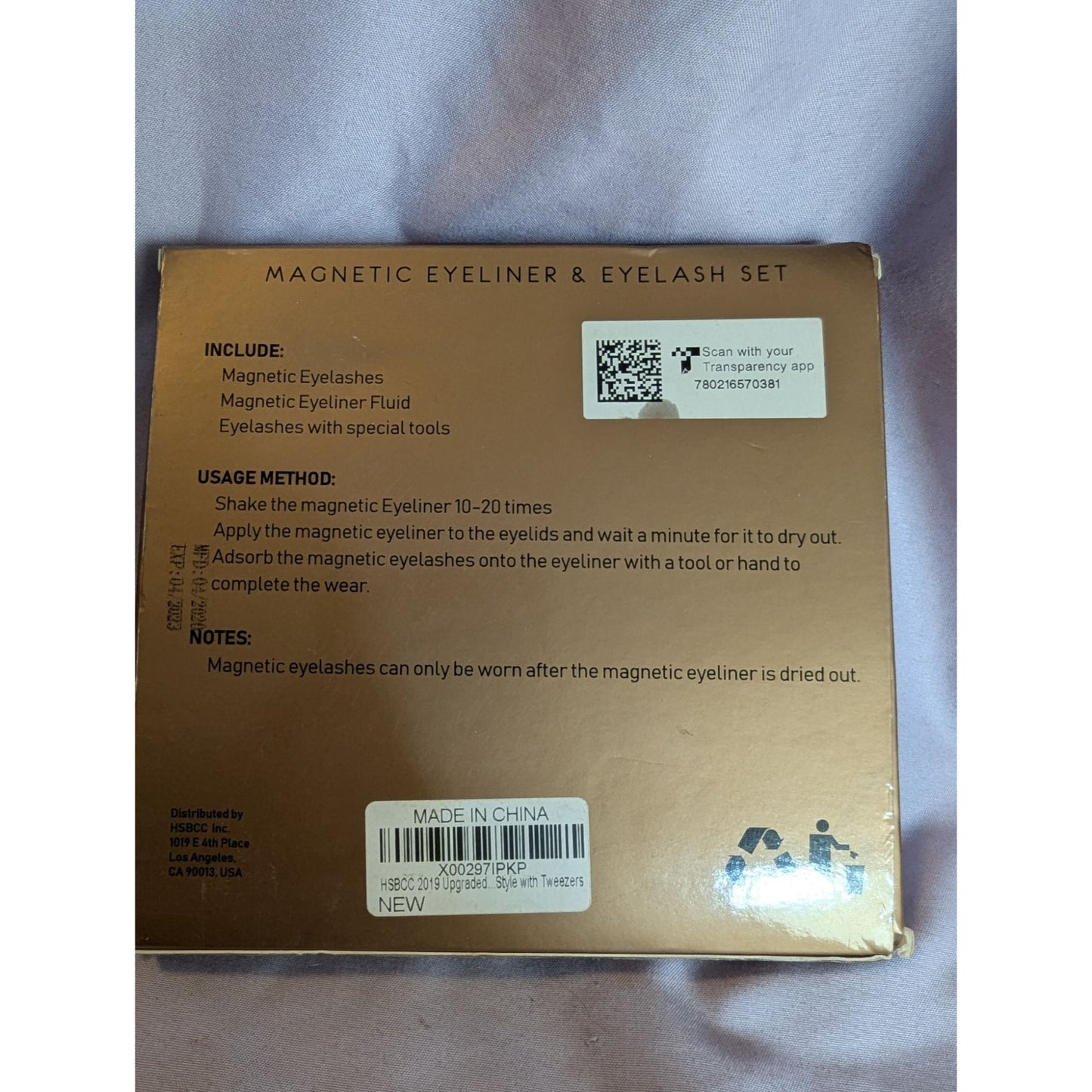 HSBC Magnetic Eyeliner & Eyelash Set With Applicator & 3 Lash Styles