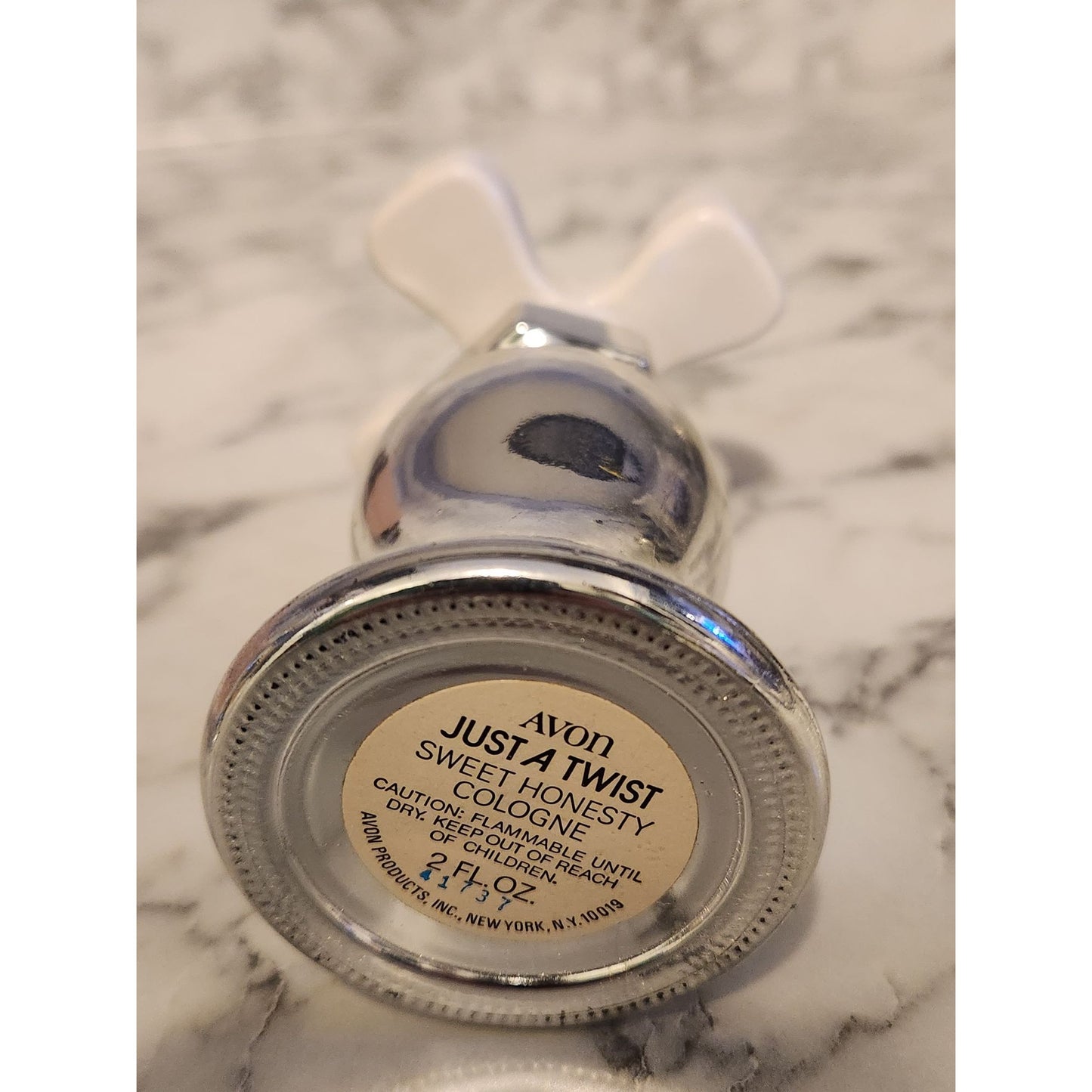 Vintage Avon Just A Twist Sweet Honesty Cologne Faucet Bottle Empty Collectible