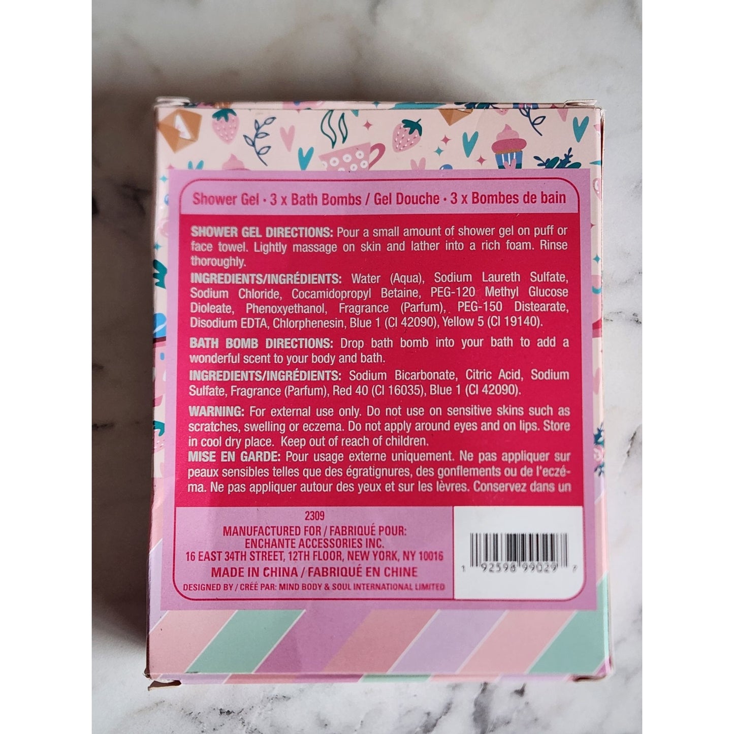 Crystal Waters Vanilla Peony Scented Shower Gel & Heart Bath Bomb Set