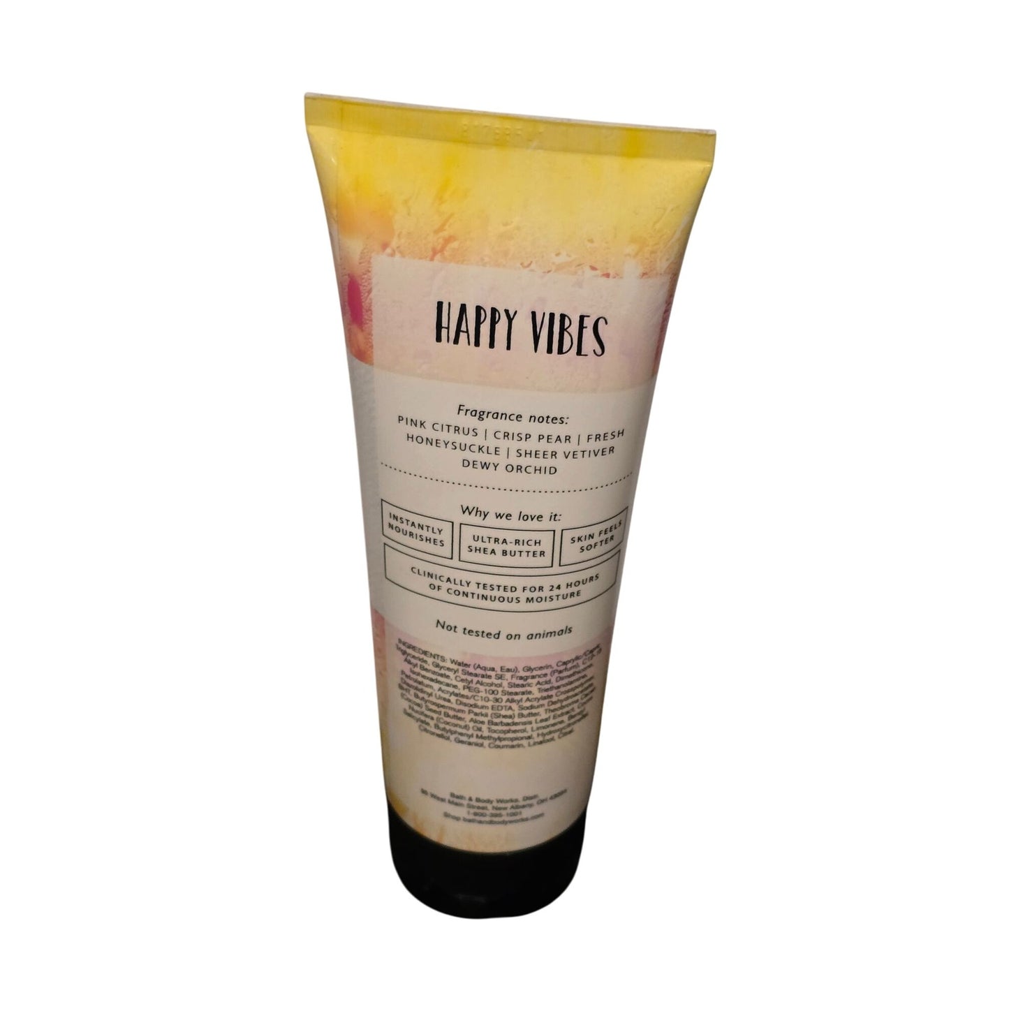 Bath & Body Works Happy Vibes Ultra Shea Body Cream 8 Oz 24 Hour Moisture