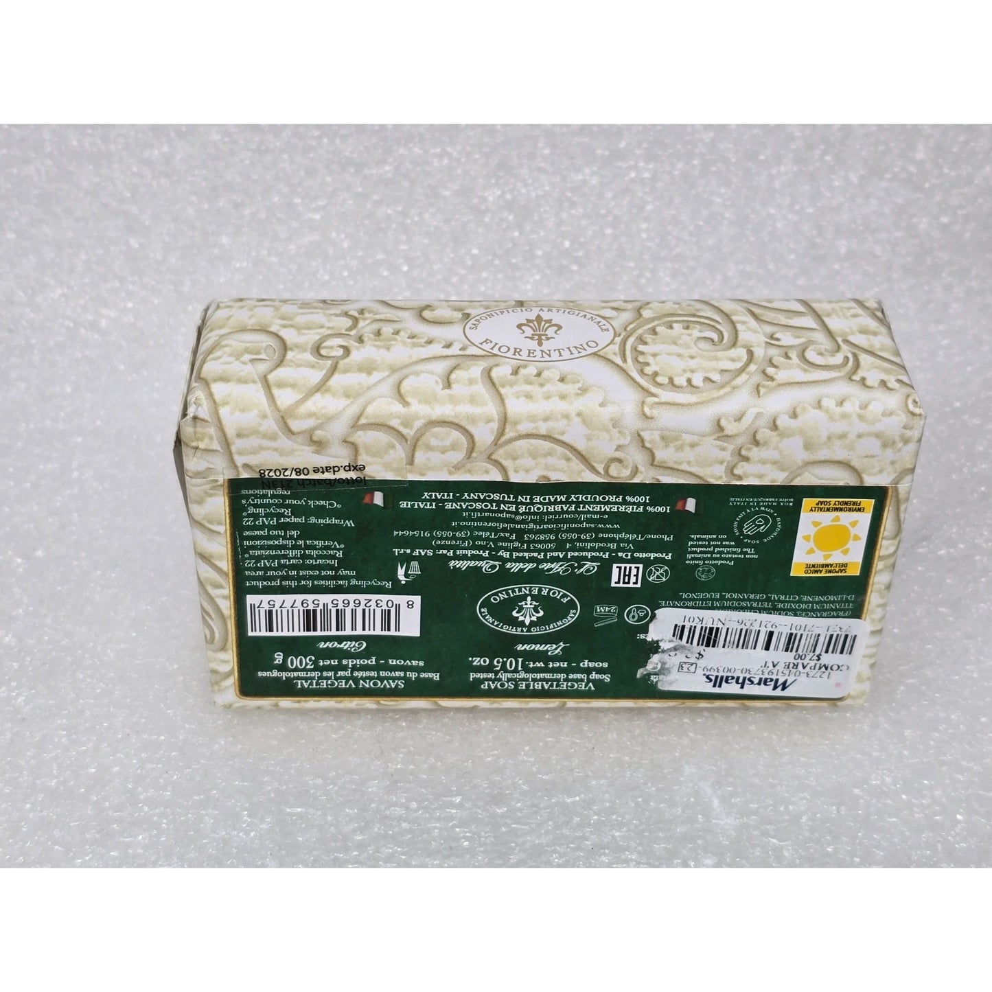 Saponificio Artigianale Fiorentino Winter Lemon Lemon Scented Soap Tuscany Italy