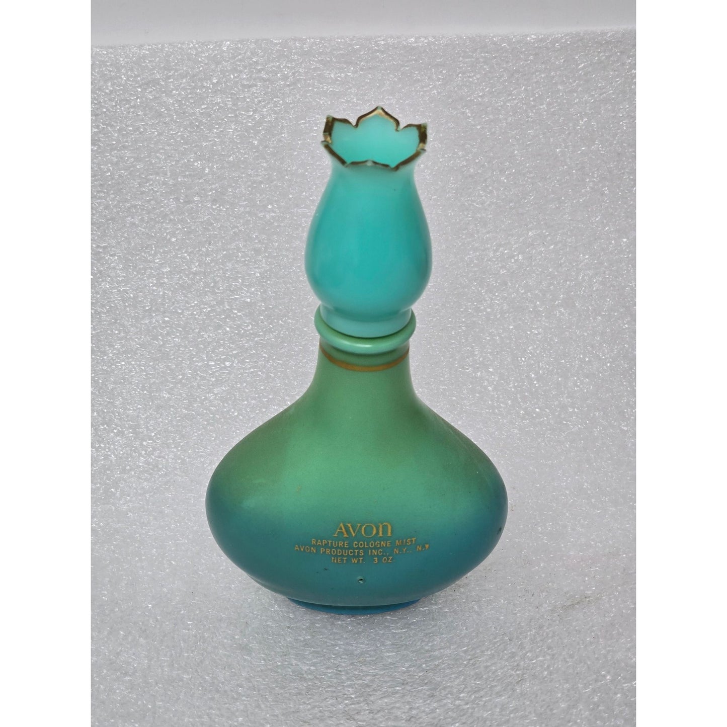 Avon Rapture Cologne Mist Vintage Glass Bottle 3 Oz Collectible